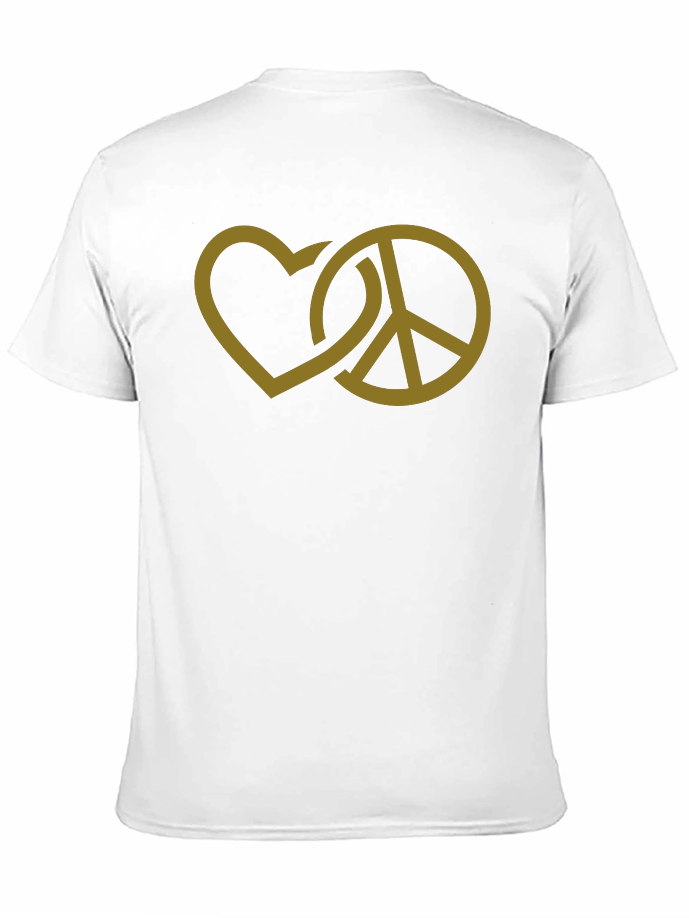 Peace and Love Graphic T-Shirt - Black