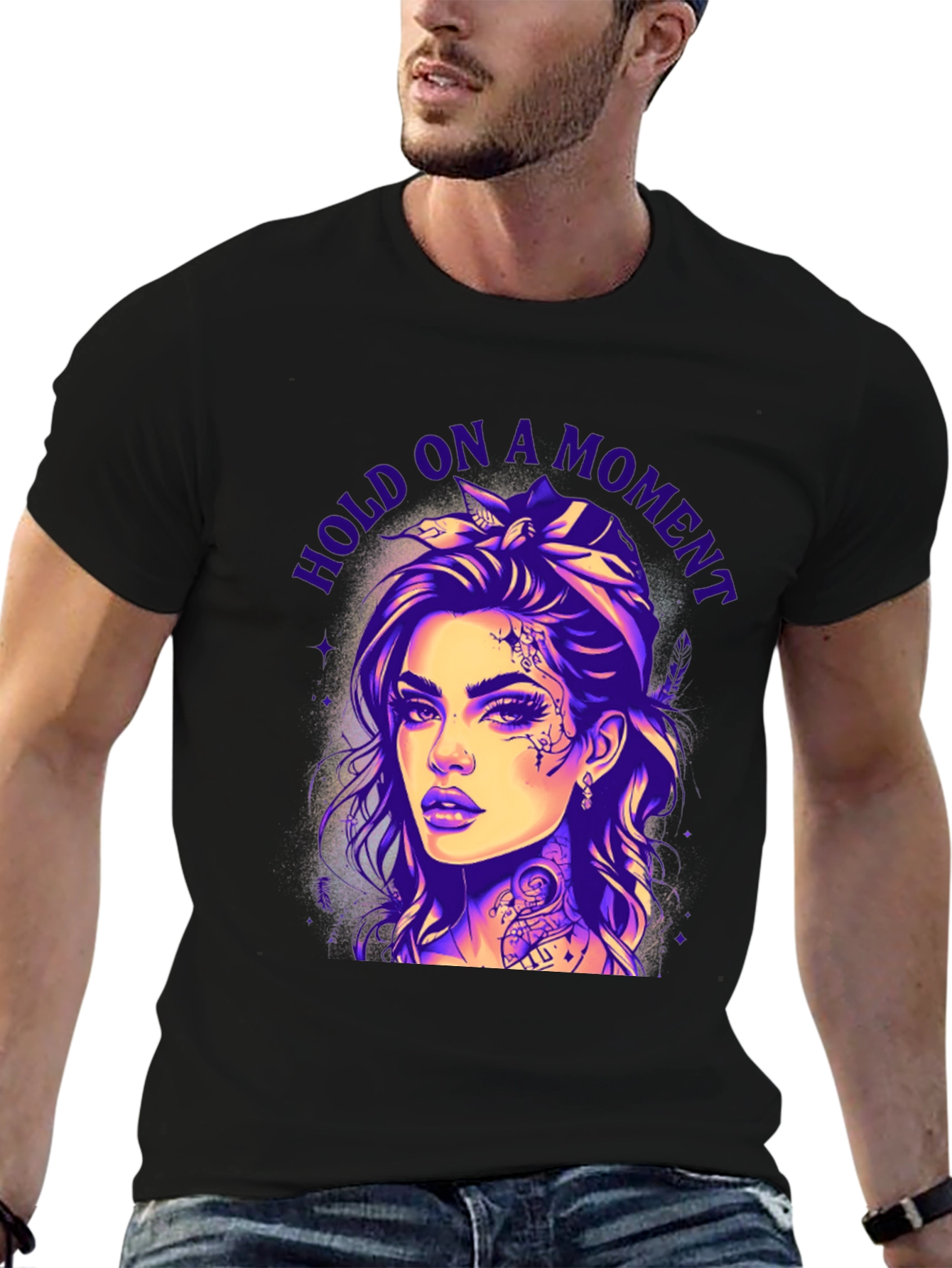Hold On A Moment Tattoo T-Shirt