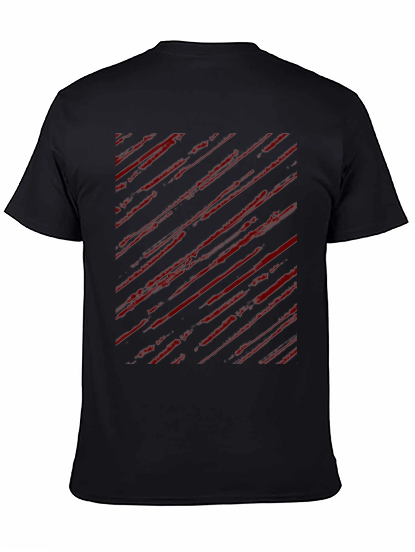 Edgy Striped Graphic Tee