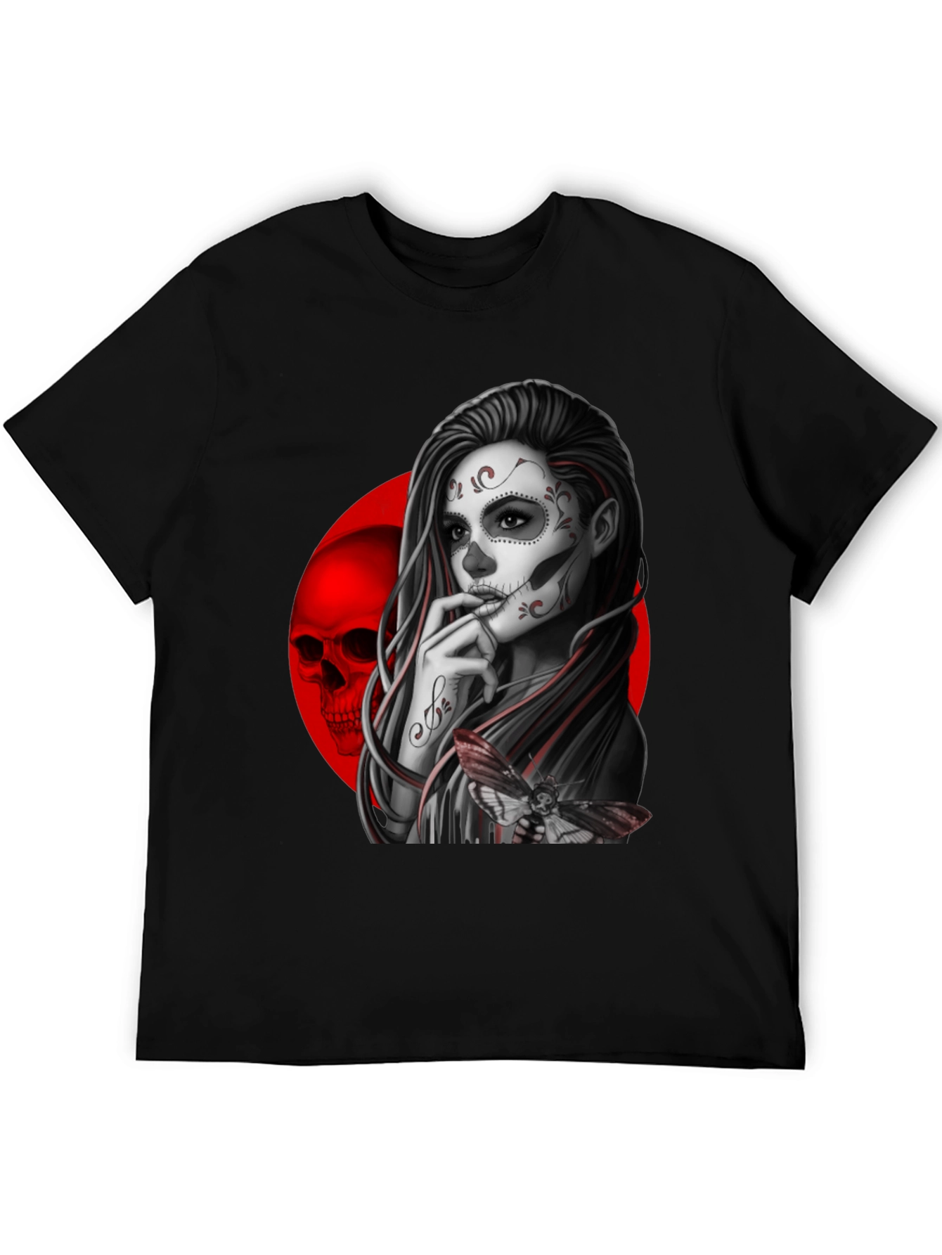 Day of the Dead Sugar Skull Girl Graphic Tee