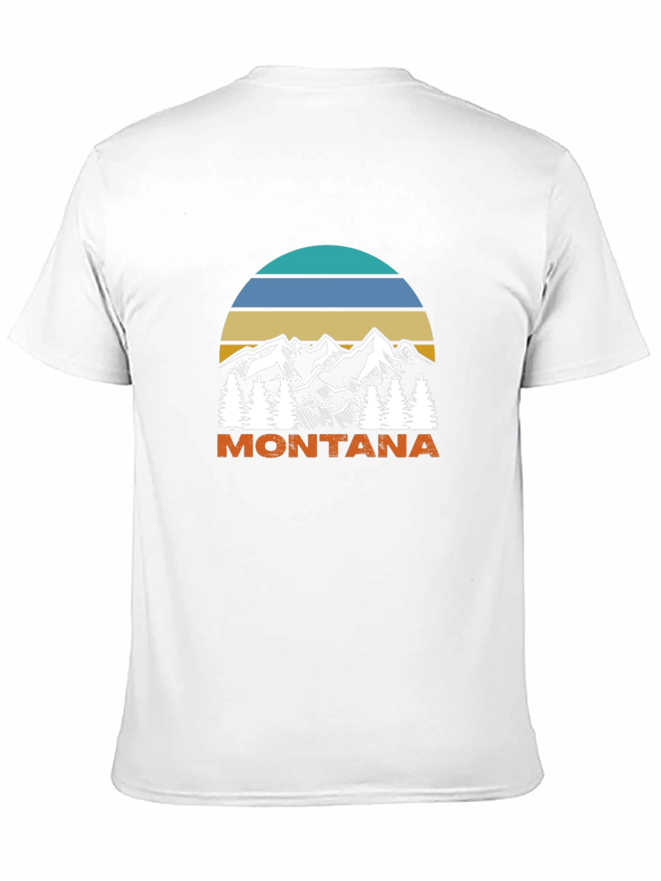 Montana Mountain Scene Graphic T-Shirt