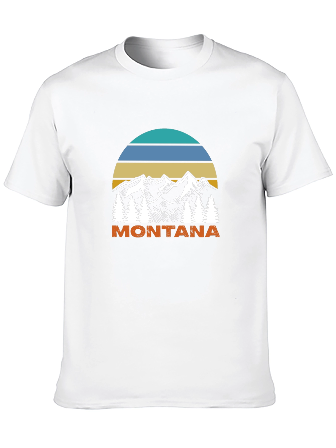 Montana Mountain Scene Graphic T-Shirt