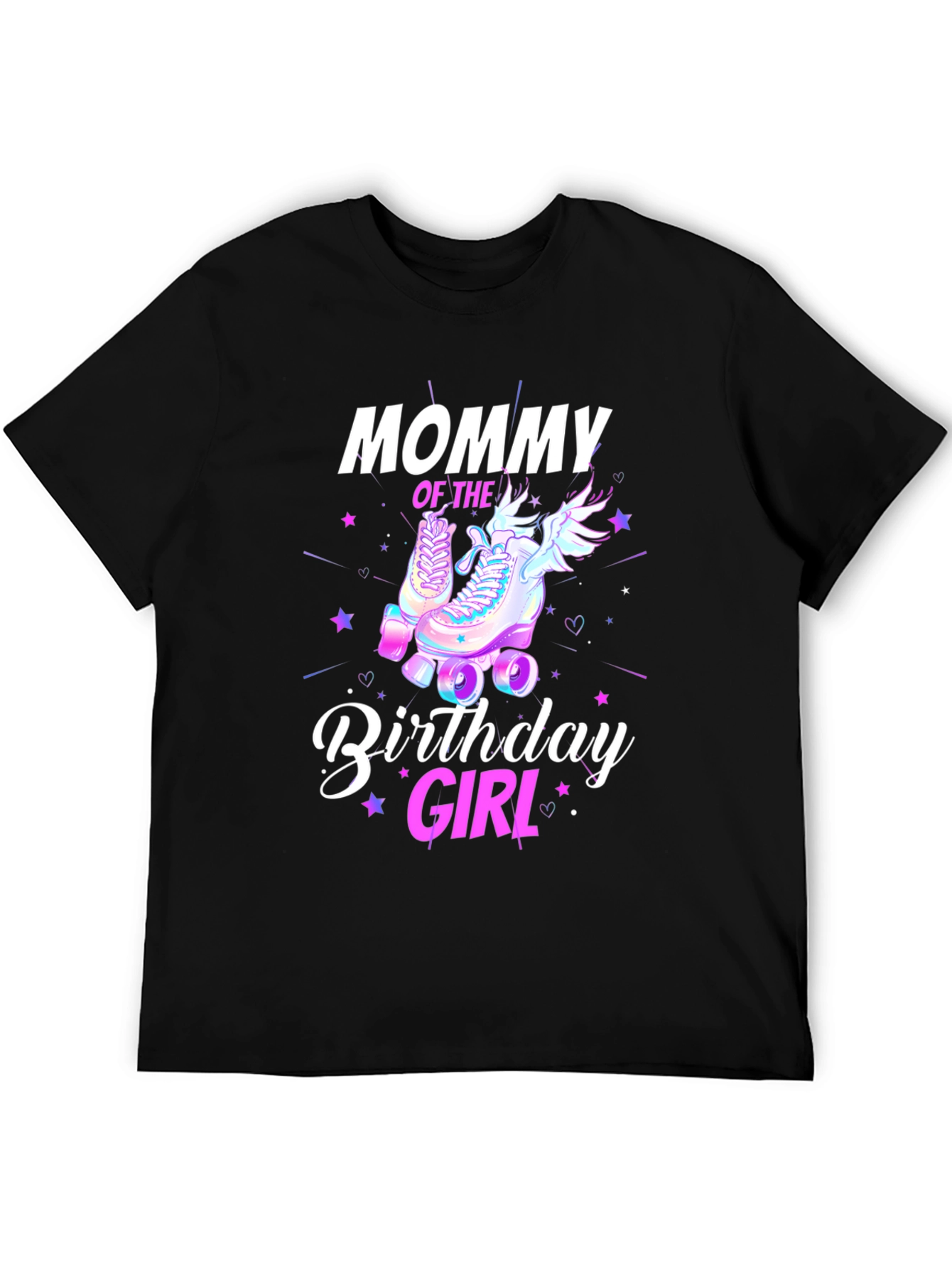 Mommy Birthday Girl T-Shirt - Roller Skate Design