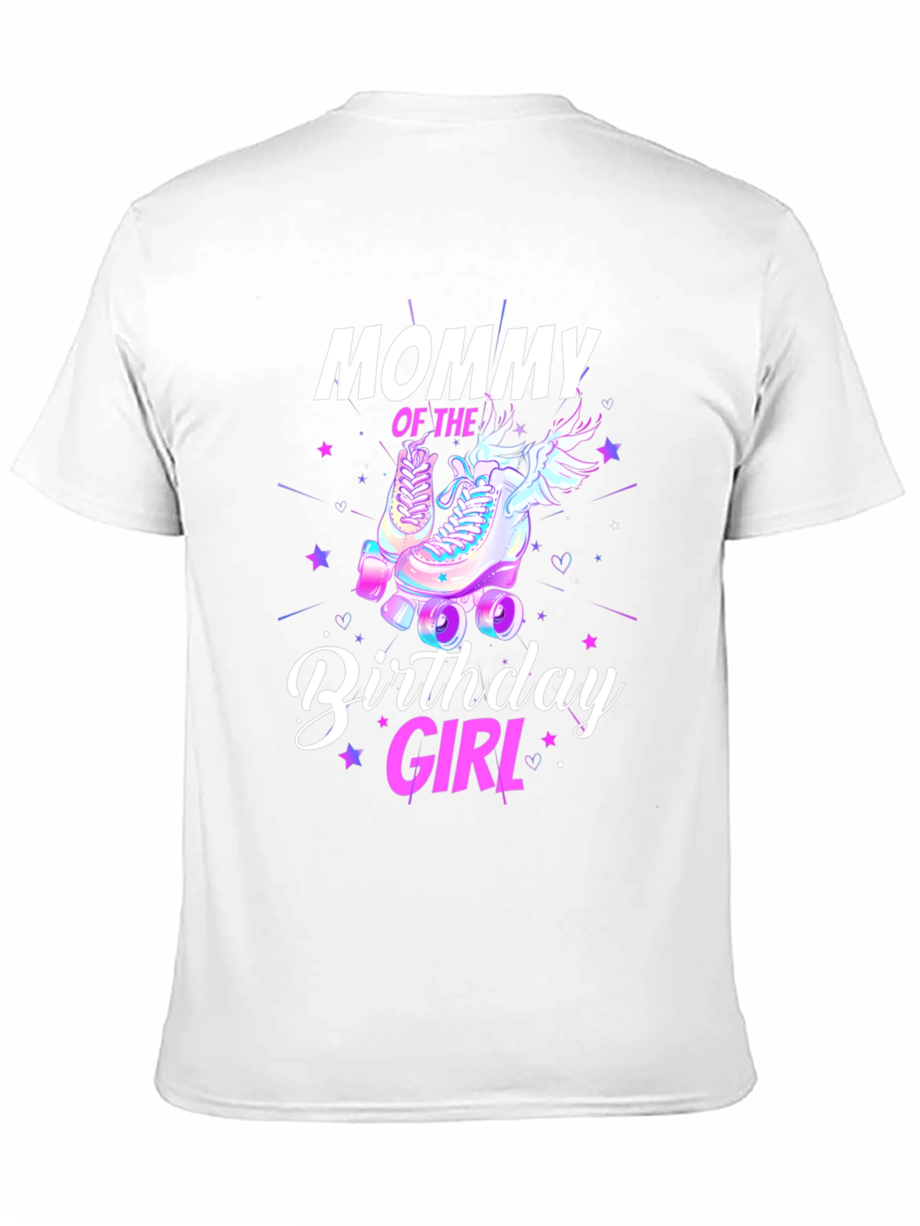 Mommy Birthday Girl T-Shirt - Roller Skate Design