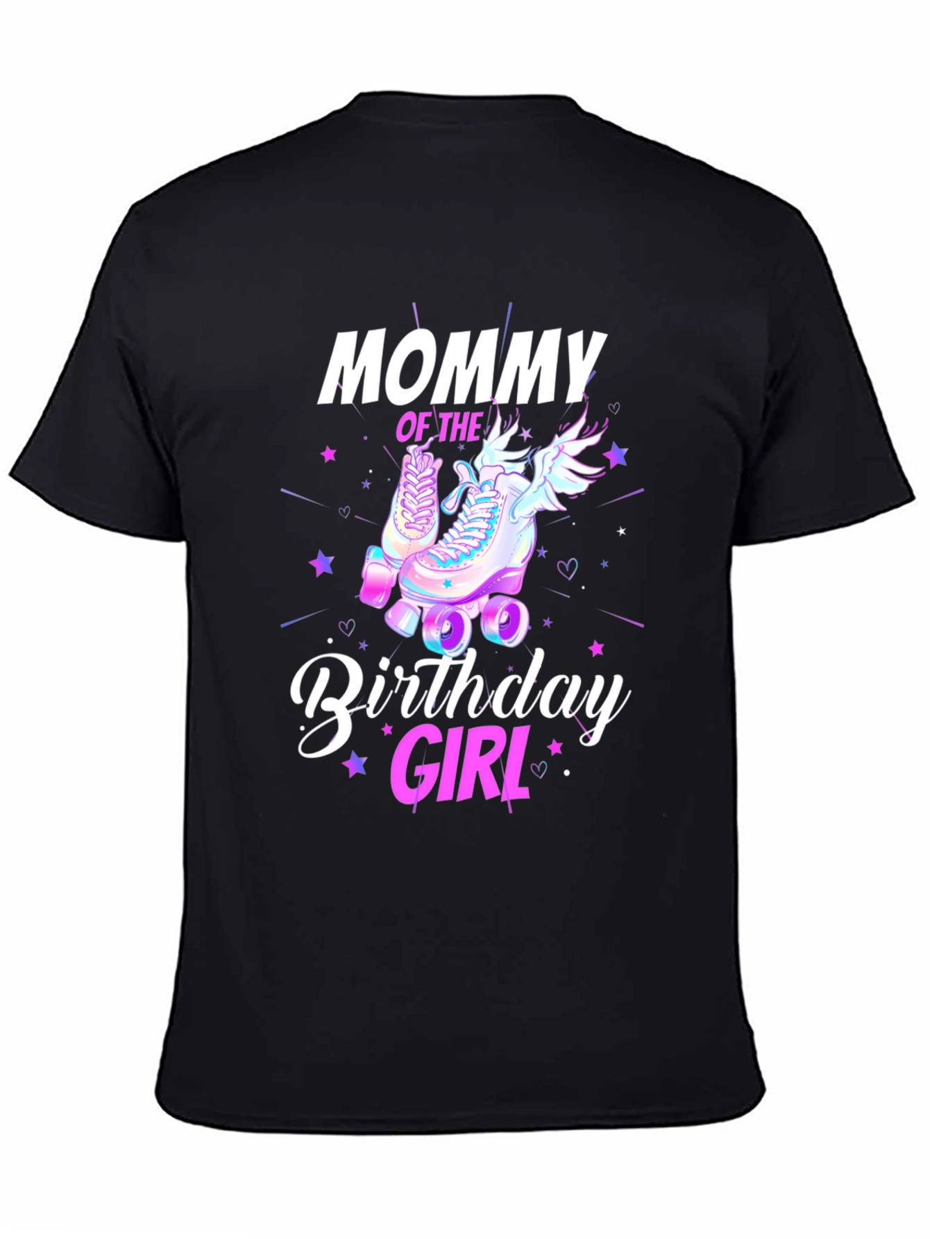 Mommy Birthday Girl T-Shirt - Roller Skate Design