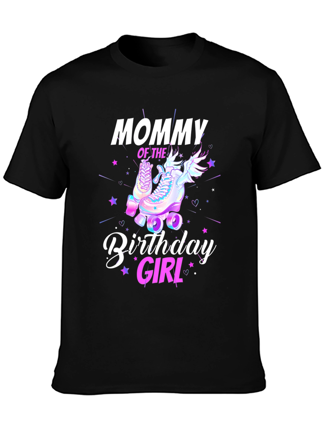 Mommy Birthday Girl T-Shirt - Roller Skate Design