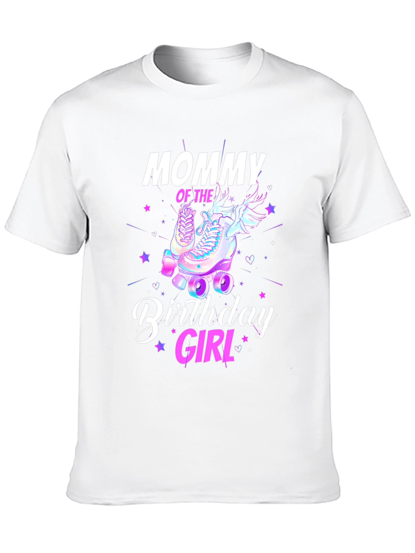 Mommy Birthday Girl T-Shirt - Roller Skate Design