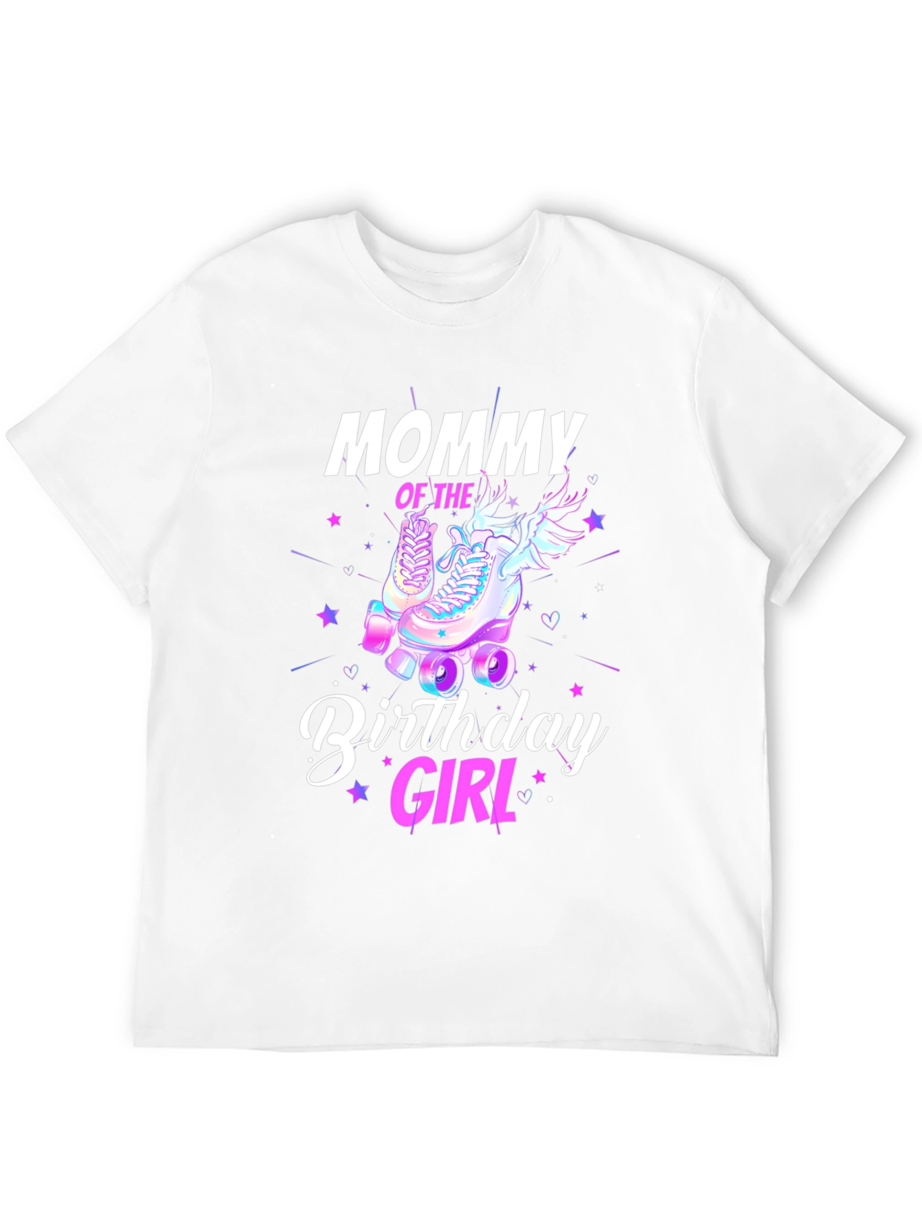 Mommy Birthday Girl T-Shirt - Roller Skate Design
