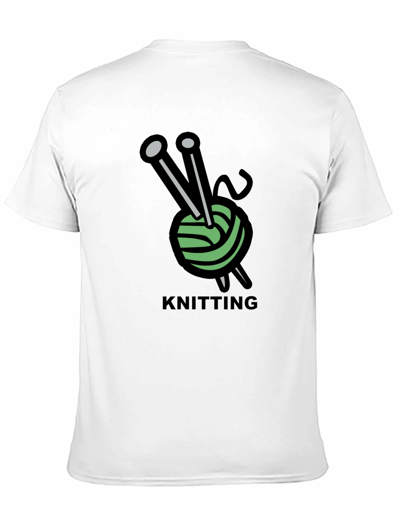 Knitting Hobby T-Shirt - Yarn and Needles Design