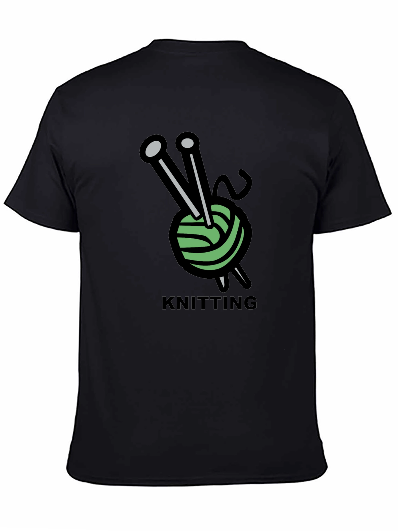 Knitting Hobby T-Shirt - Yarn and Needles Design