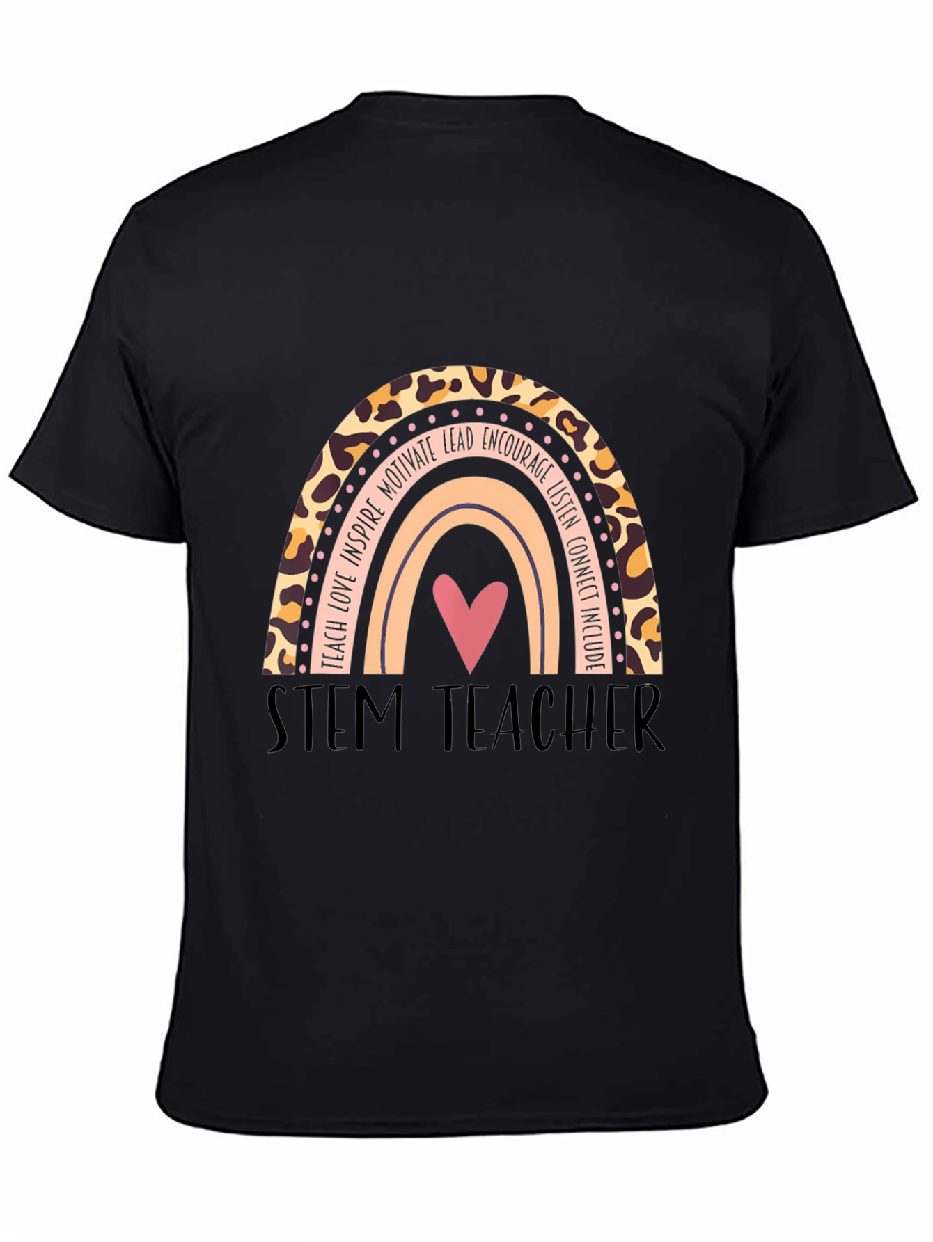 STEM Teacher Rainbow Graphic T-Shirt