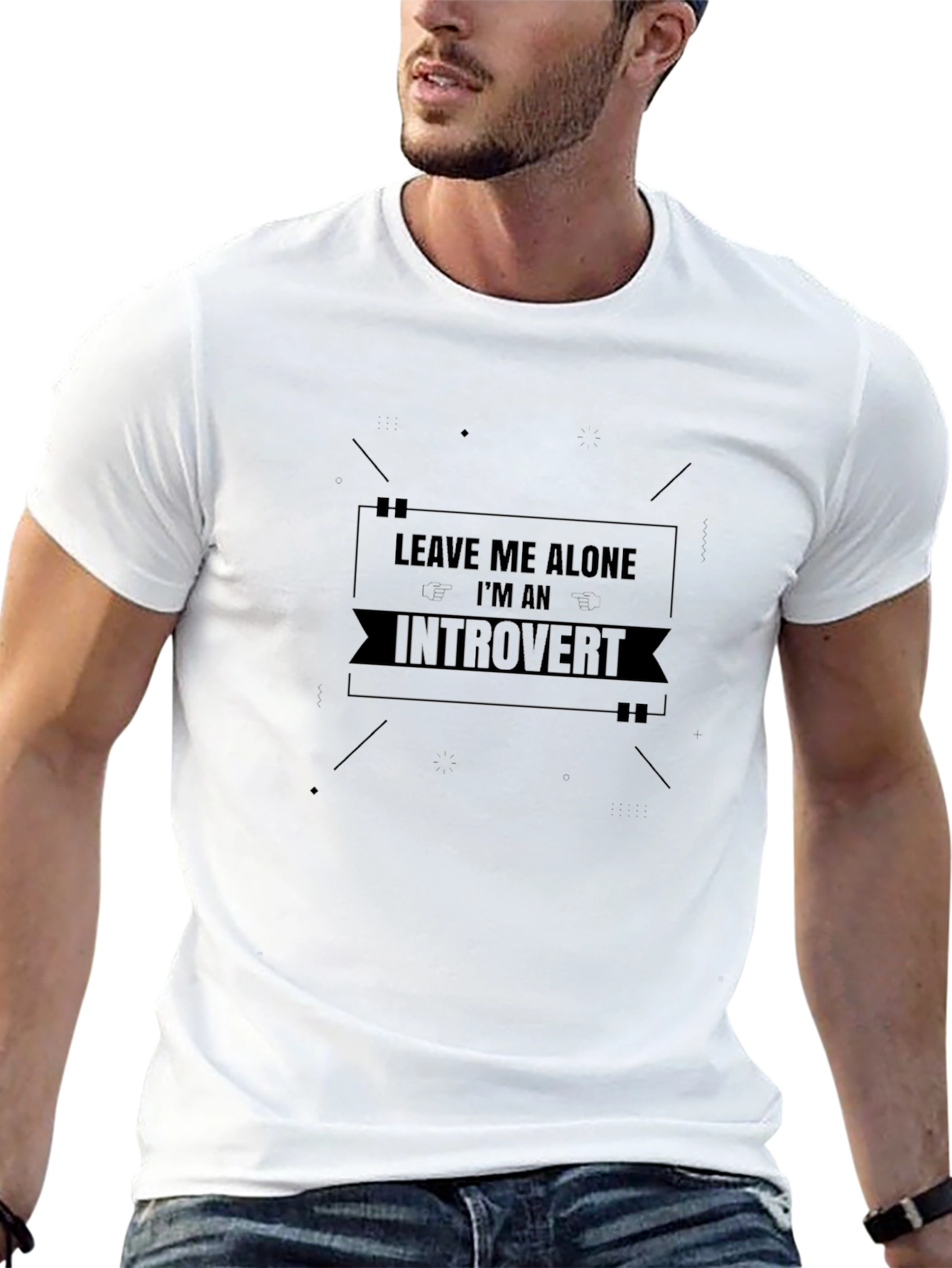 Introvert T-Shirt - Leave Me Alone - Black