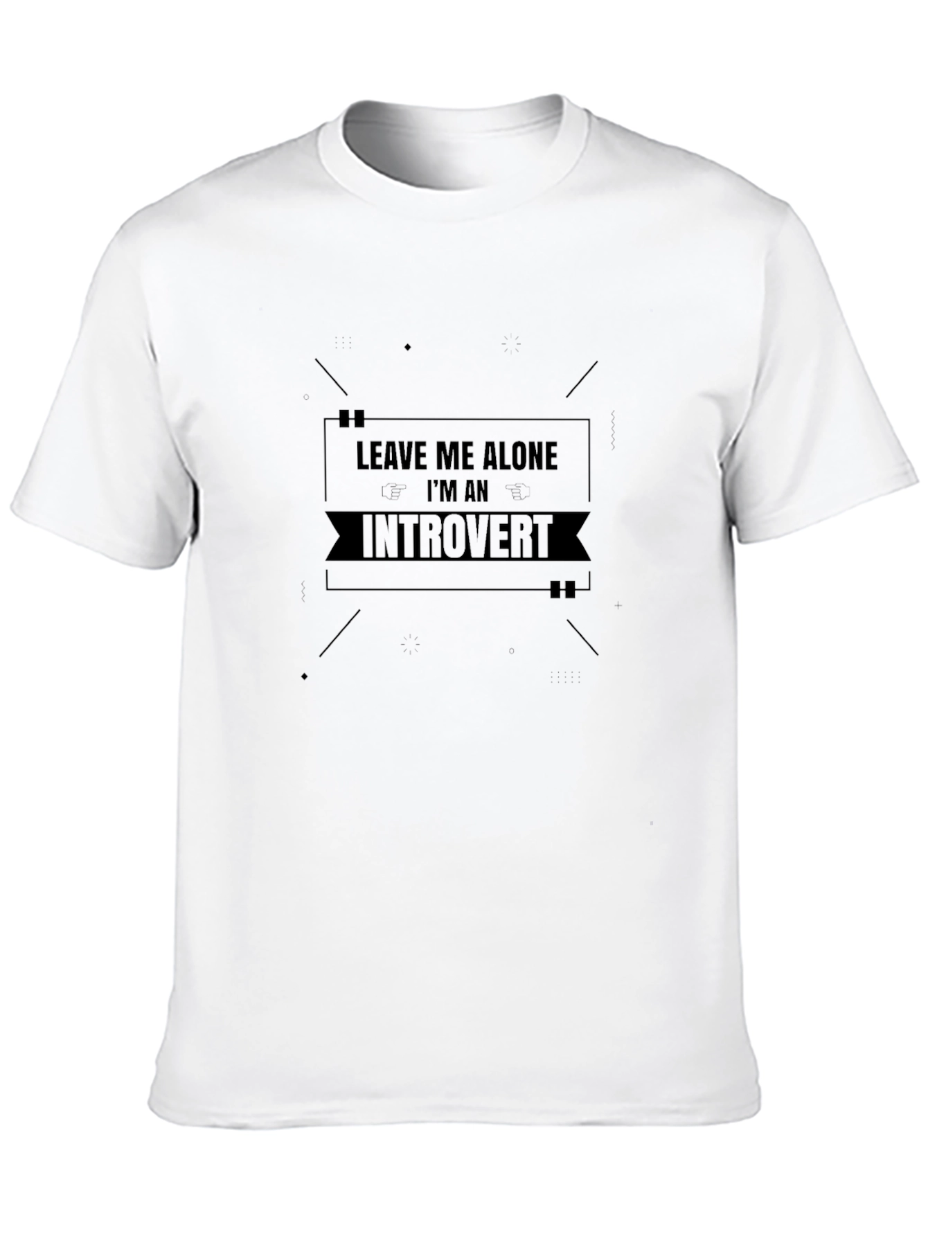 Introvert T-Shirt - Leave Me Alone - Black