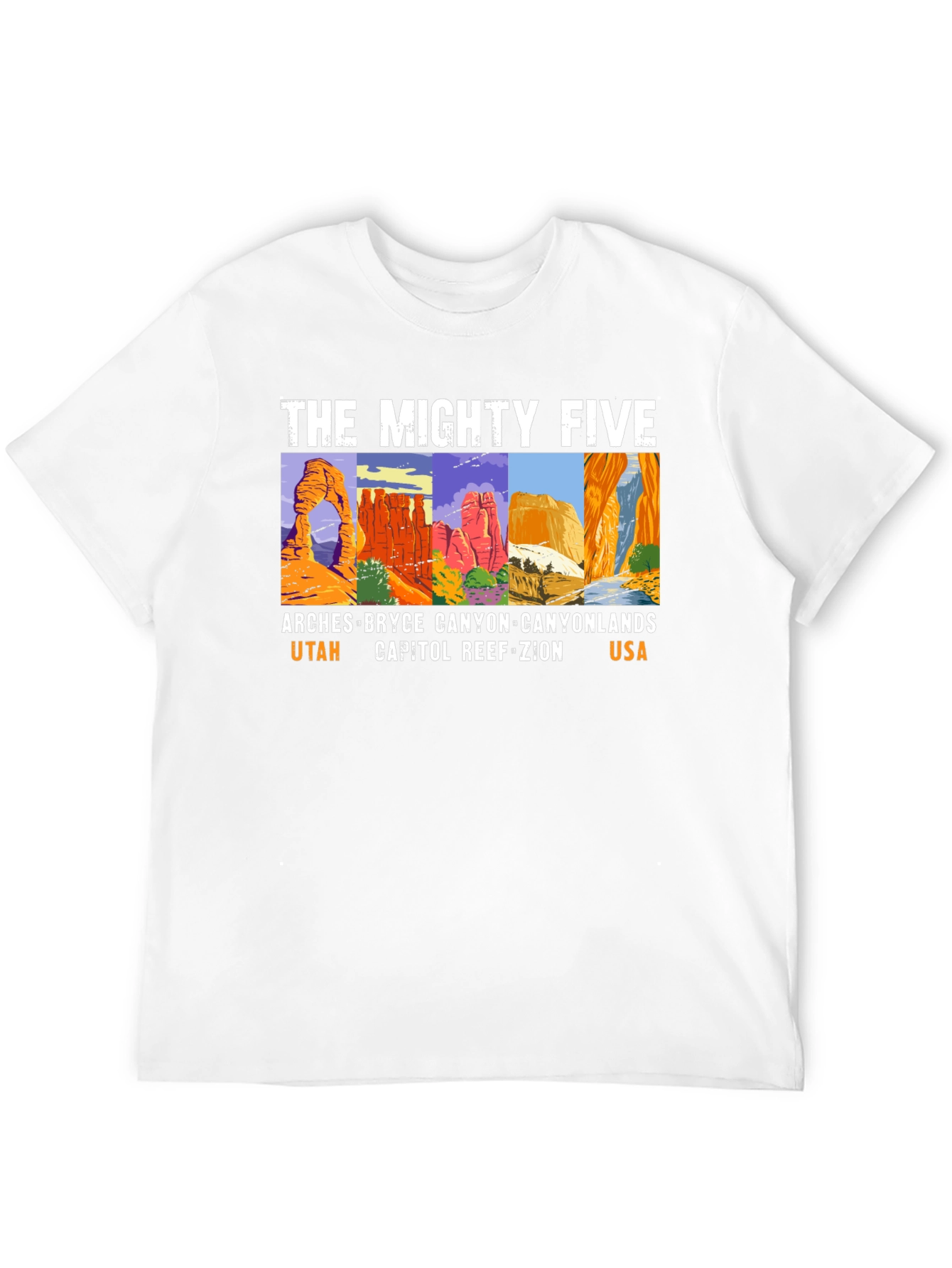 The Mighty Five Utah National Parks T-Shirt