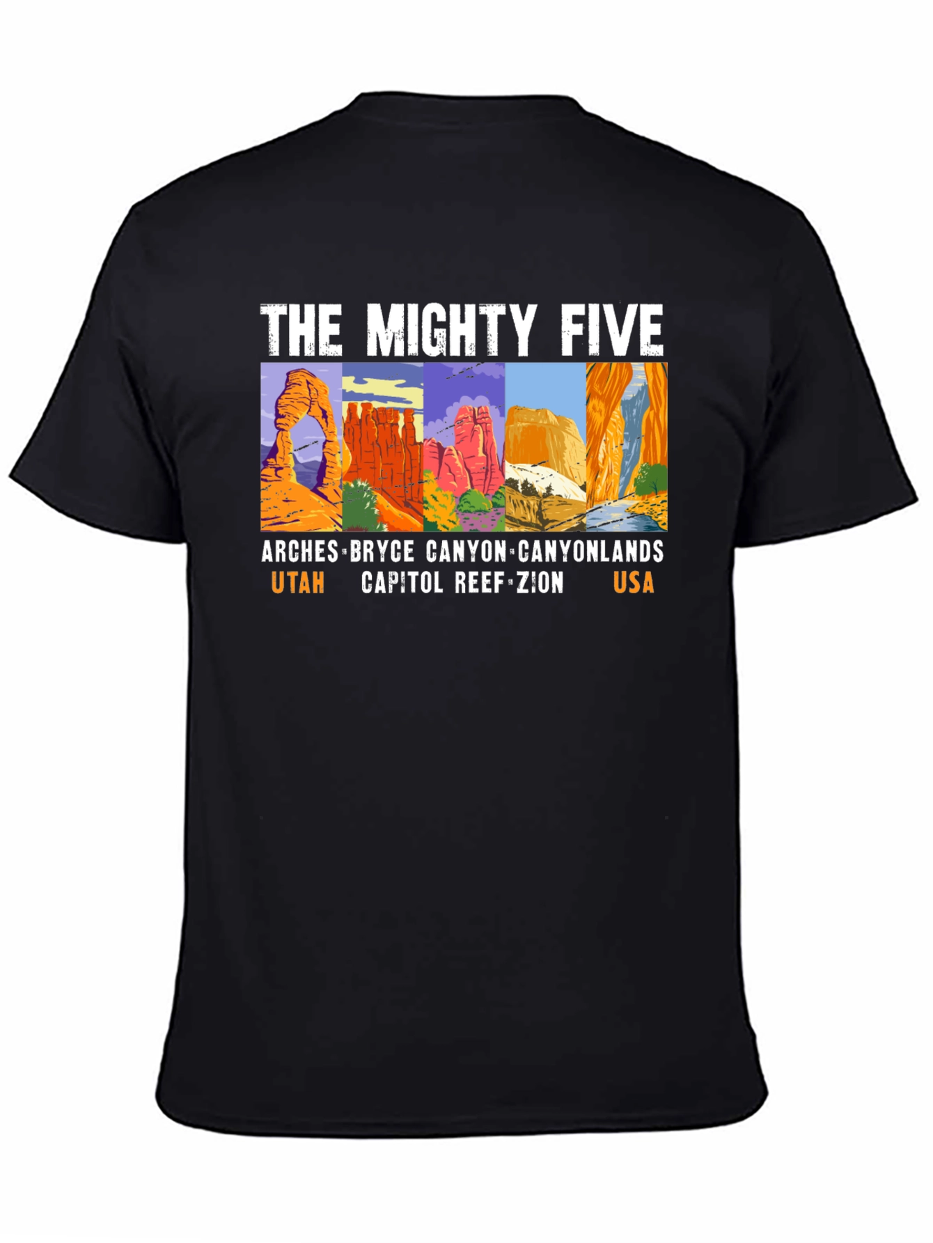 The Mighty Five Utah National Parks T-Shirt