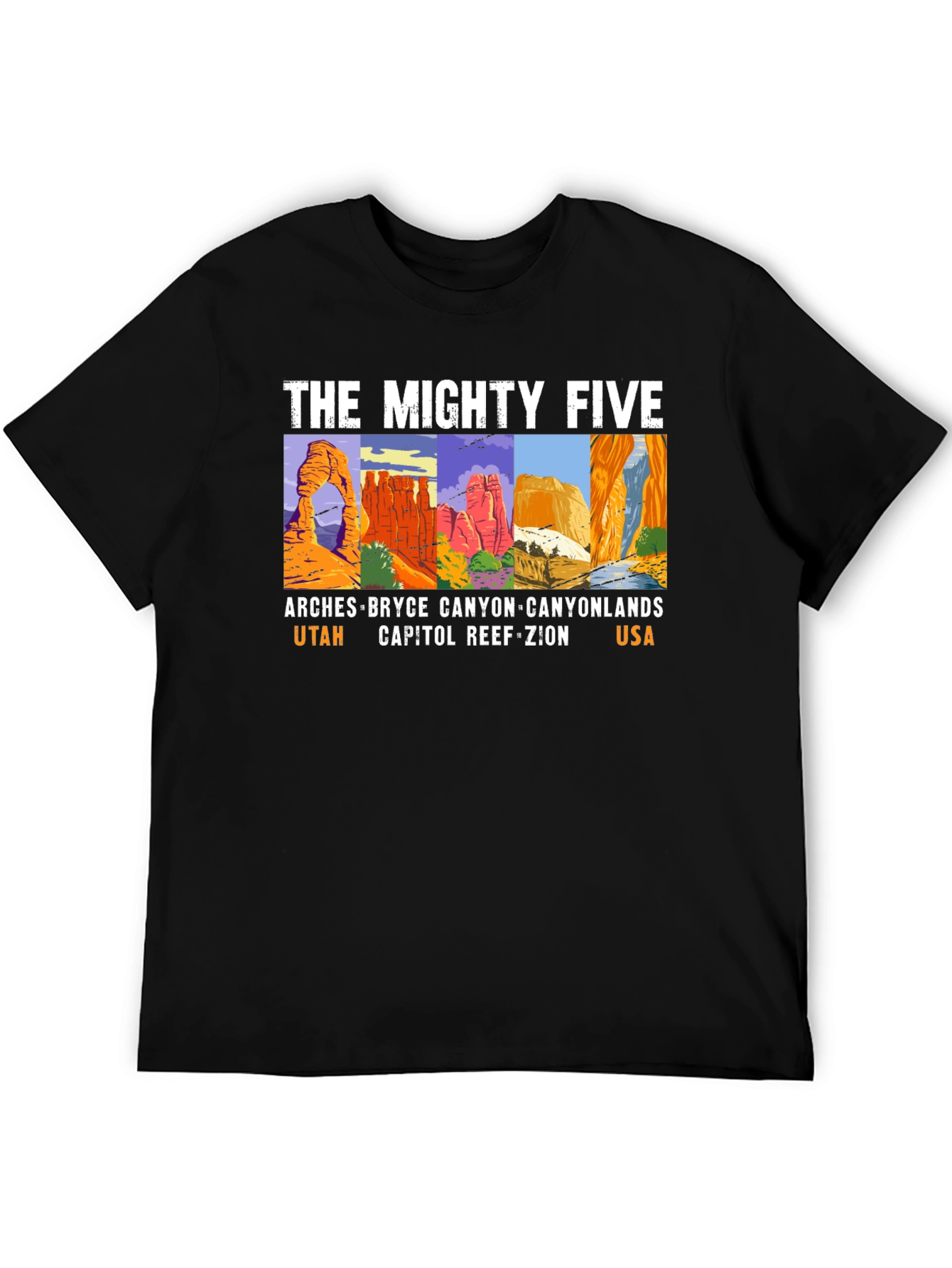 The Mighty Five Utah National Parks T-Shirt
