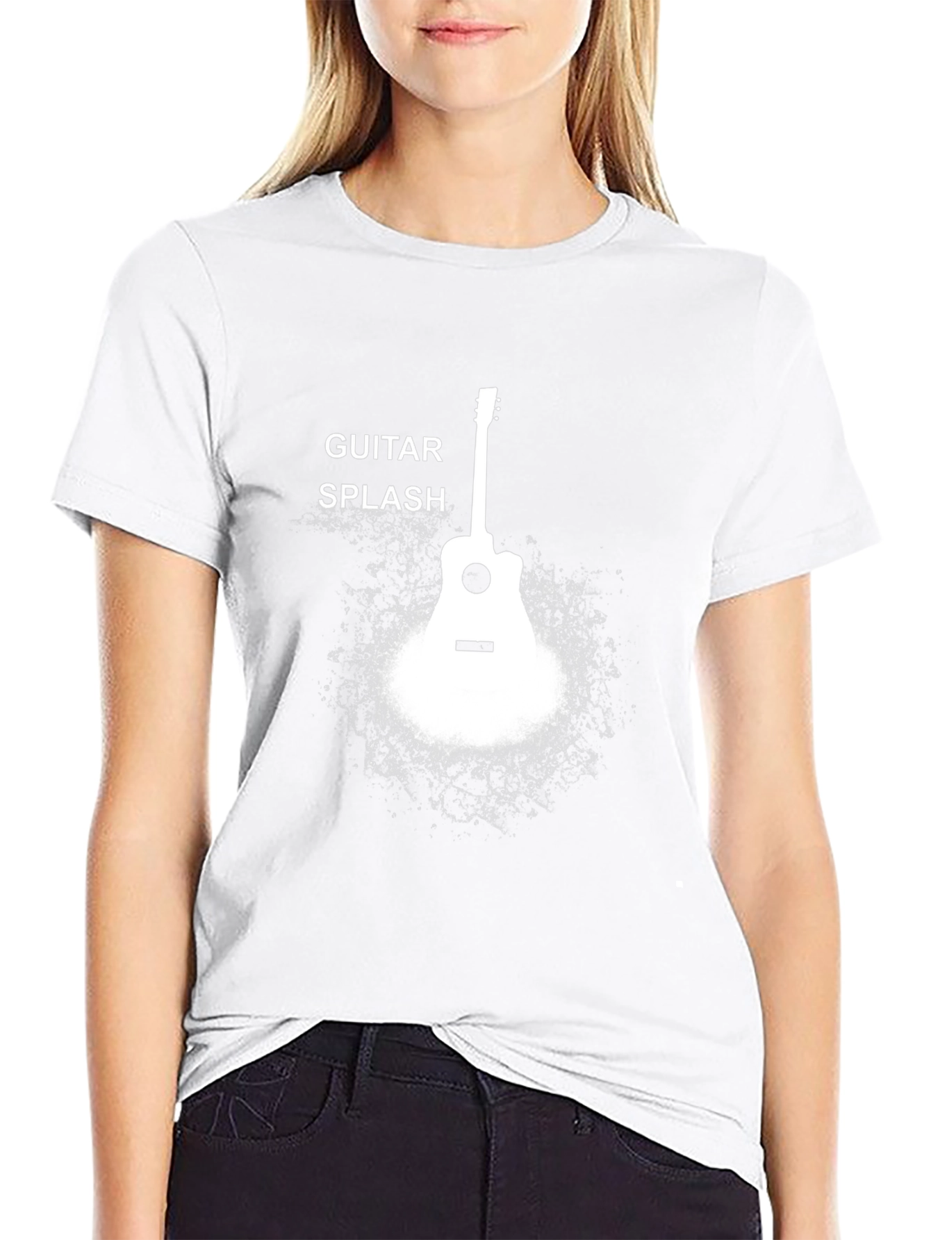 Guitar Splash Black T-Shirt
