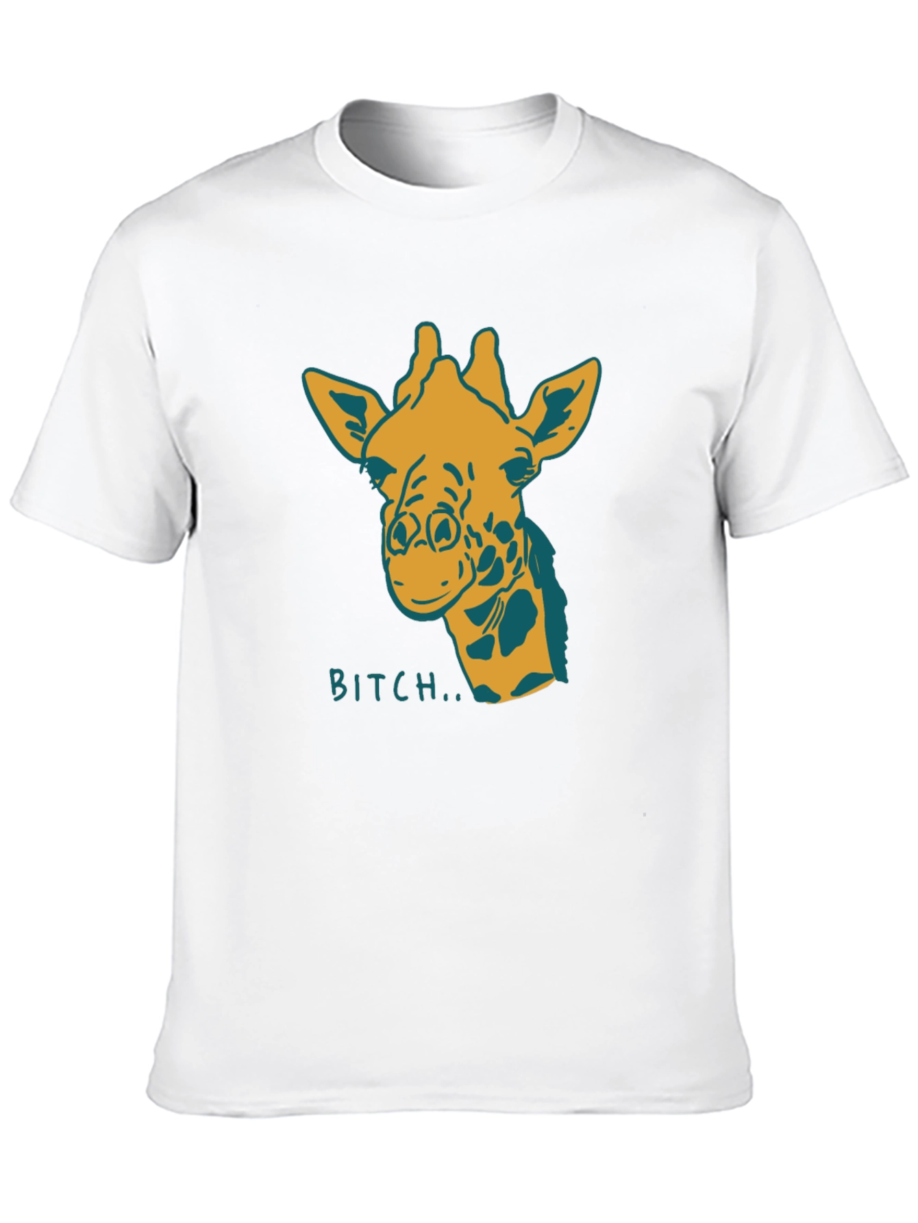 Giraffe Bitch T-Shirt Funny Graphic Tee Novelty Humor