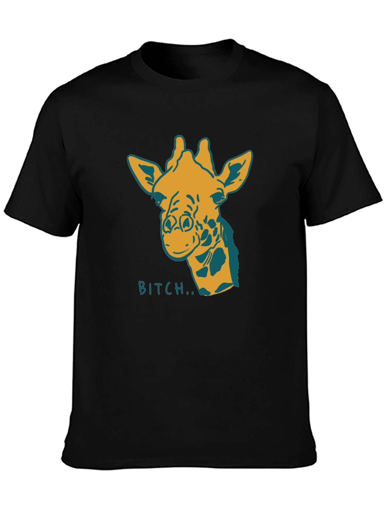 Giraffe Bitch T-Shirt Funny Graphic Tee Novelty Humor