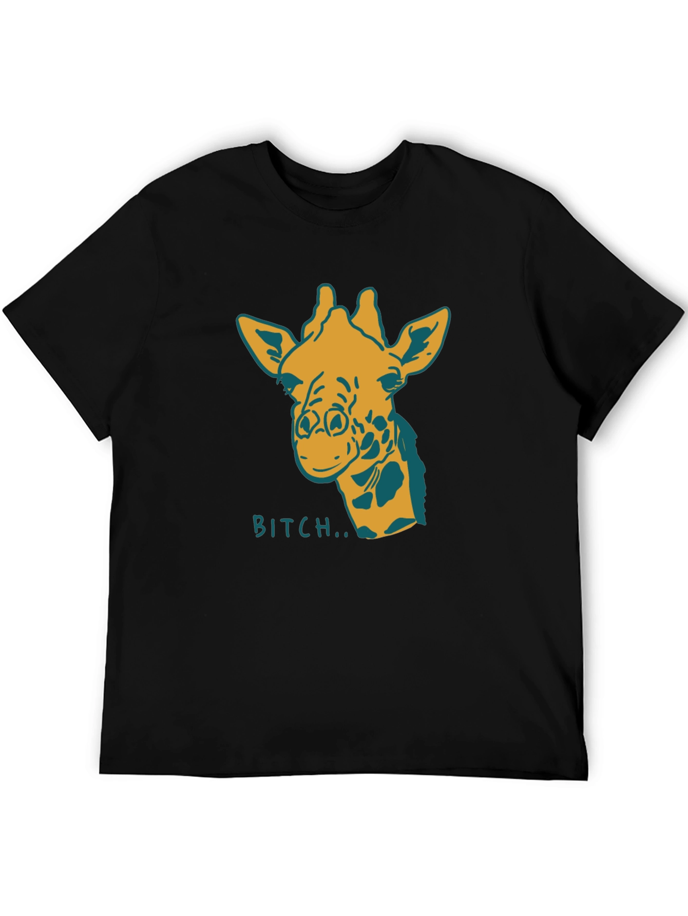 Giraffe Bitch T-Shirt Funny Graphic Tee Novelty Humor
