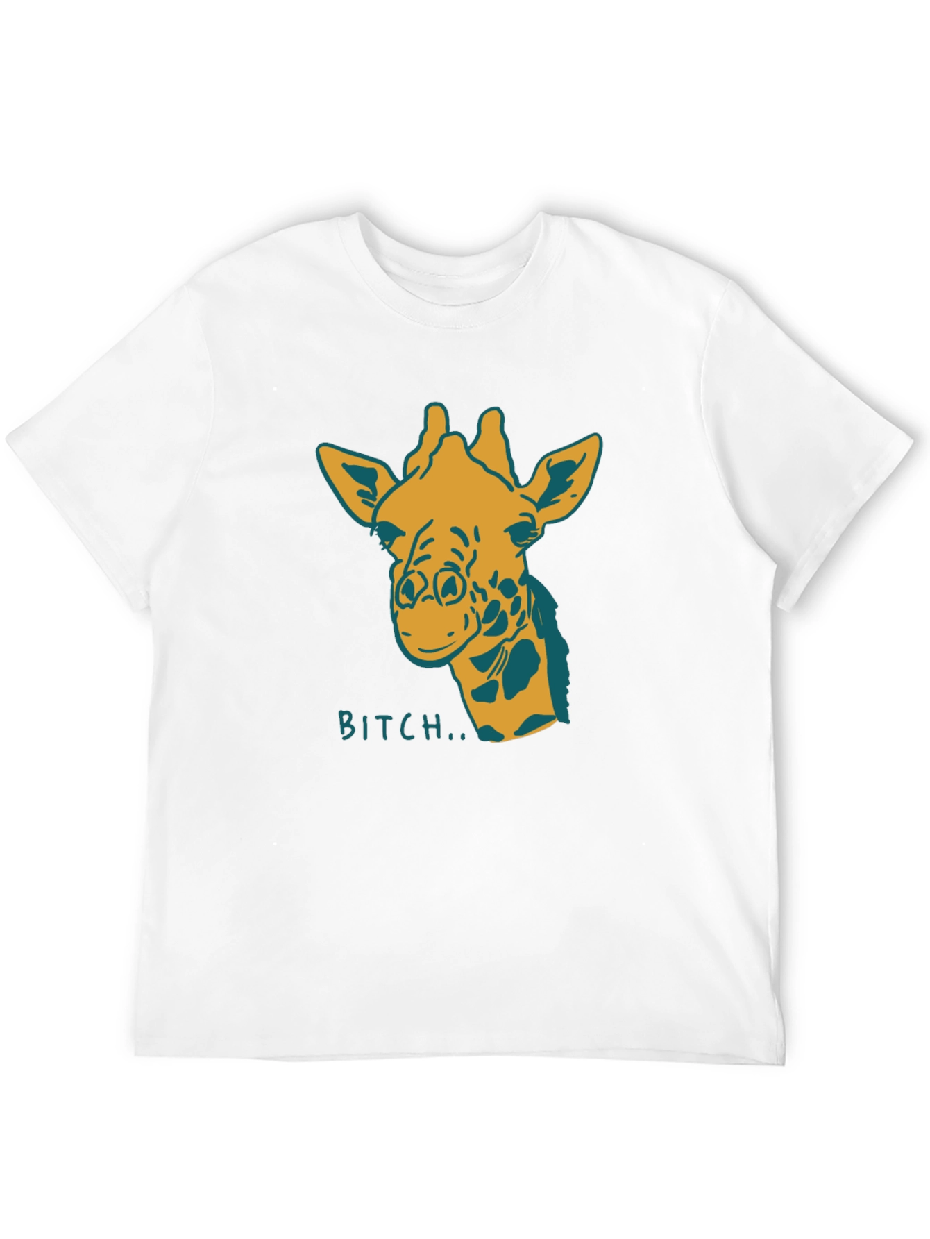 Giraffe Bitch T-Shirt Funny Graphic Tee Novelty Humor
