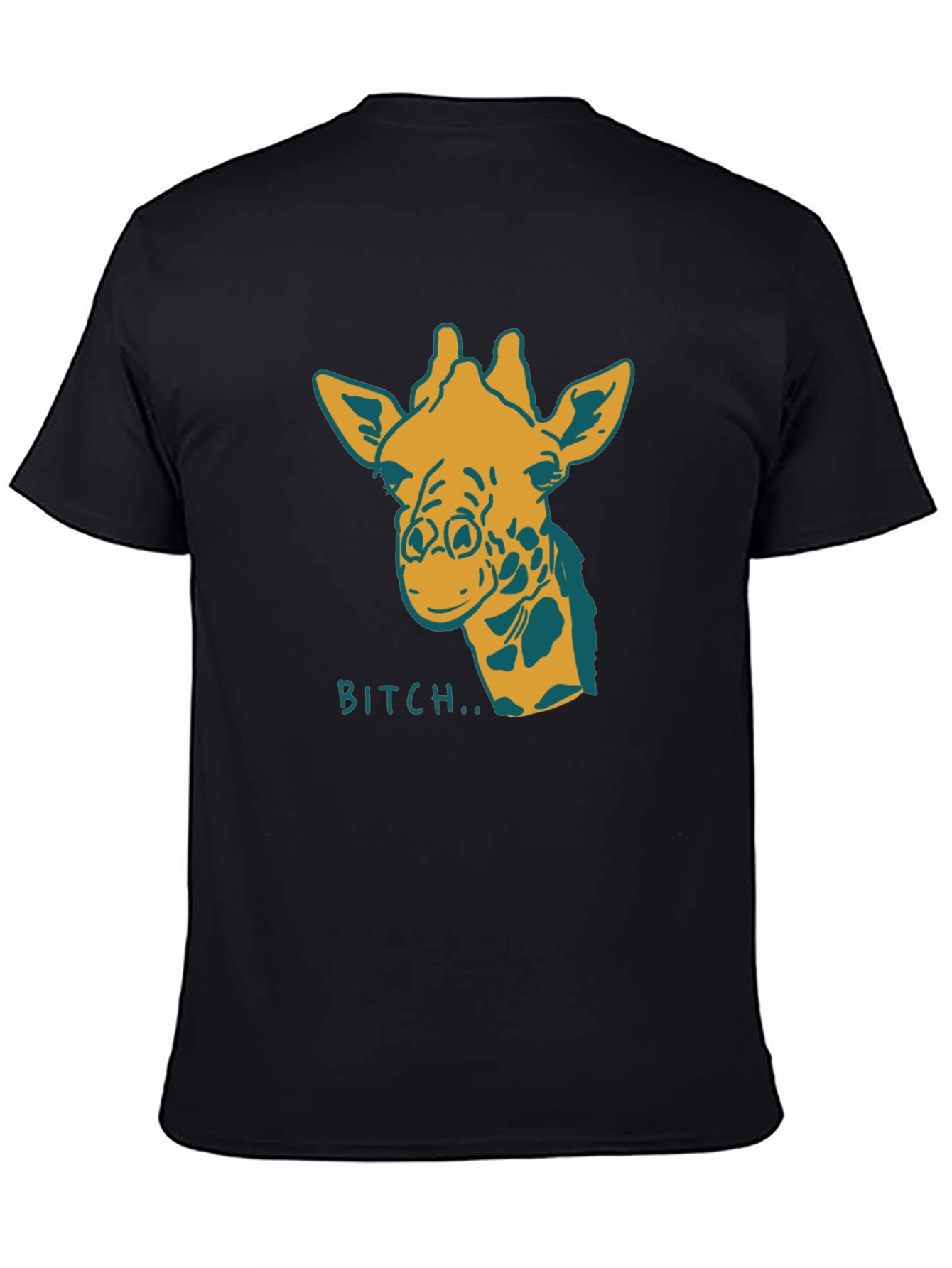 Giraffe Bitch T-Shirt Funny Graphic Tee Novelty Humor