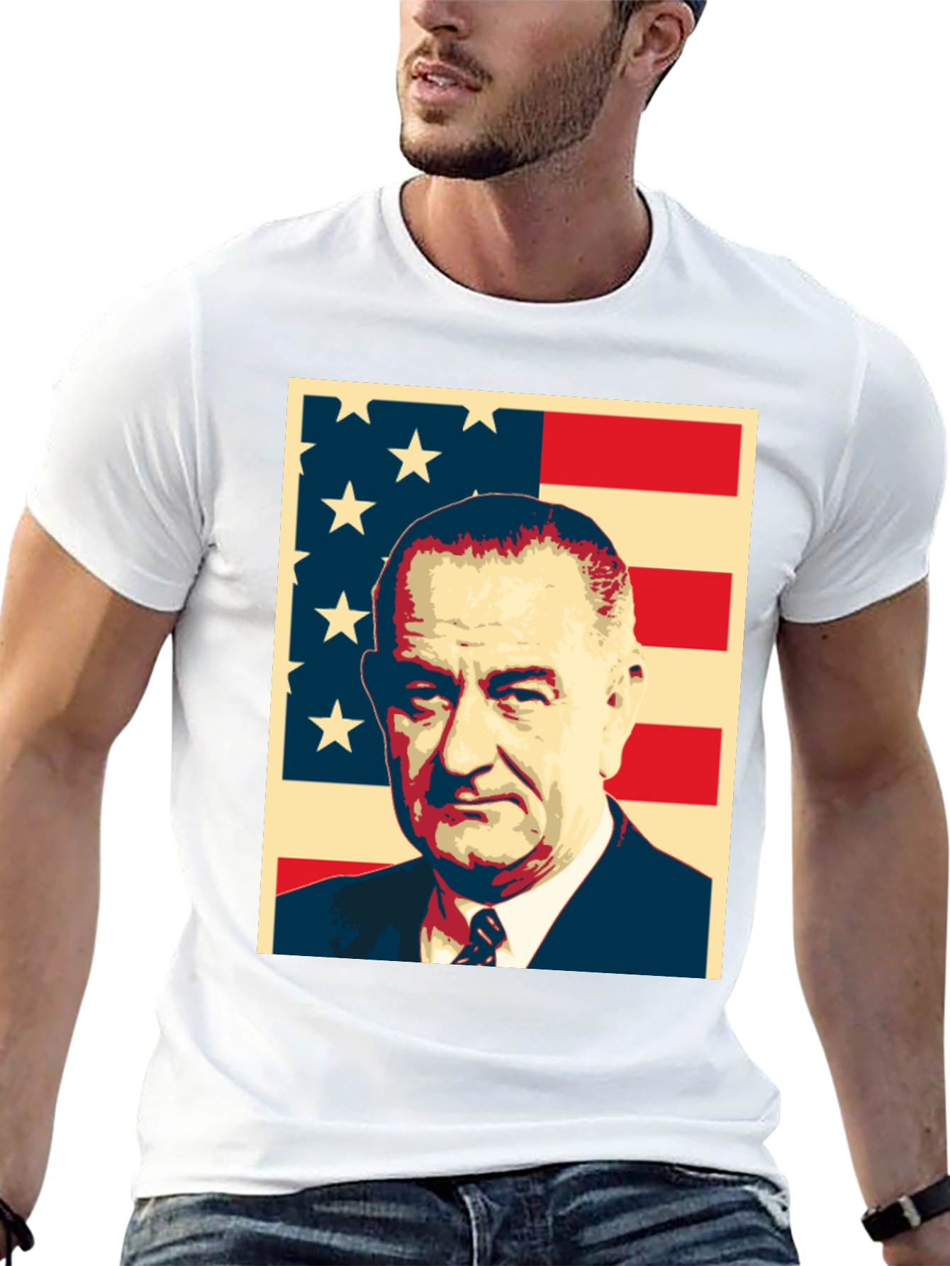 LBJ American Flag T-Shirt