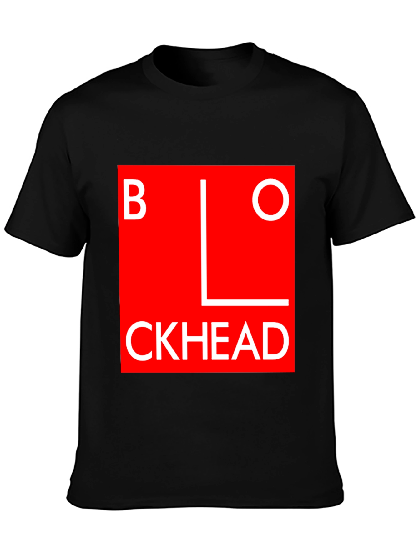 Blockhead Graphic Tee - Bold Statement T-Shirt