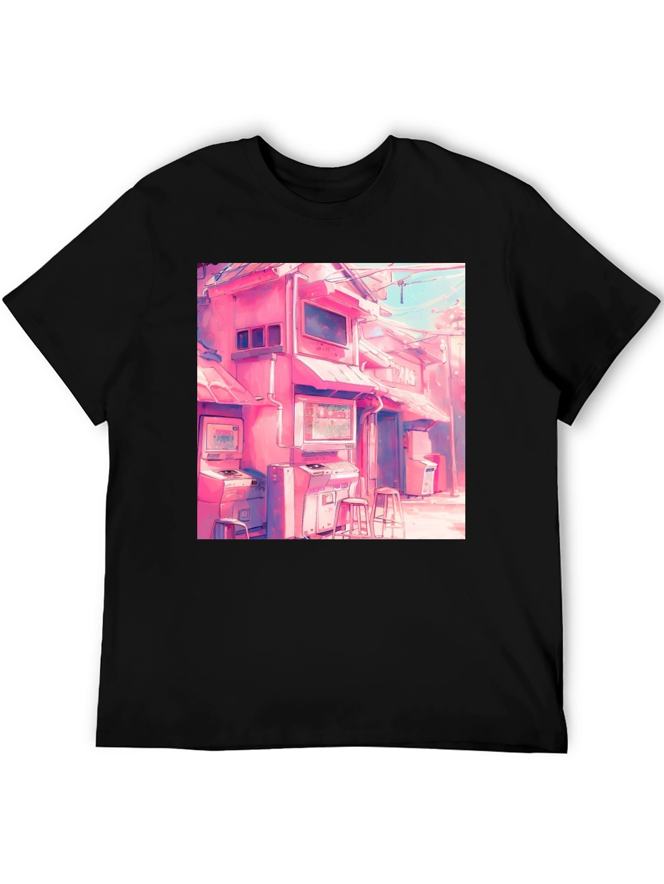 Retro Arcade T-Shirt - Vaporwave Design