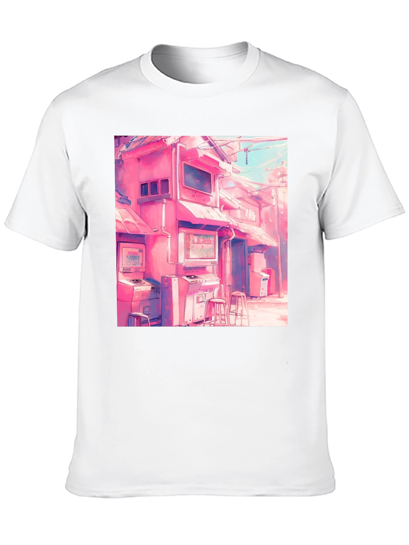 Retro Arcade T-Shirt - Vaporwave Design