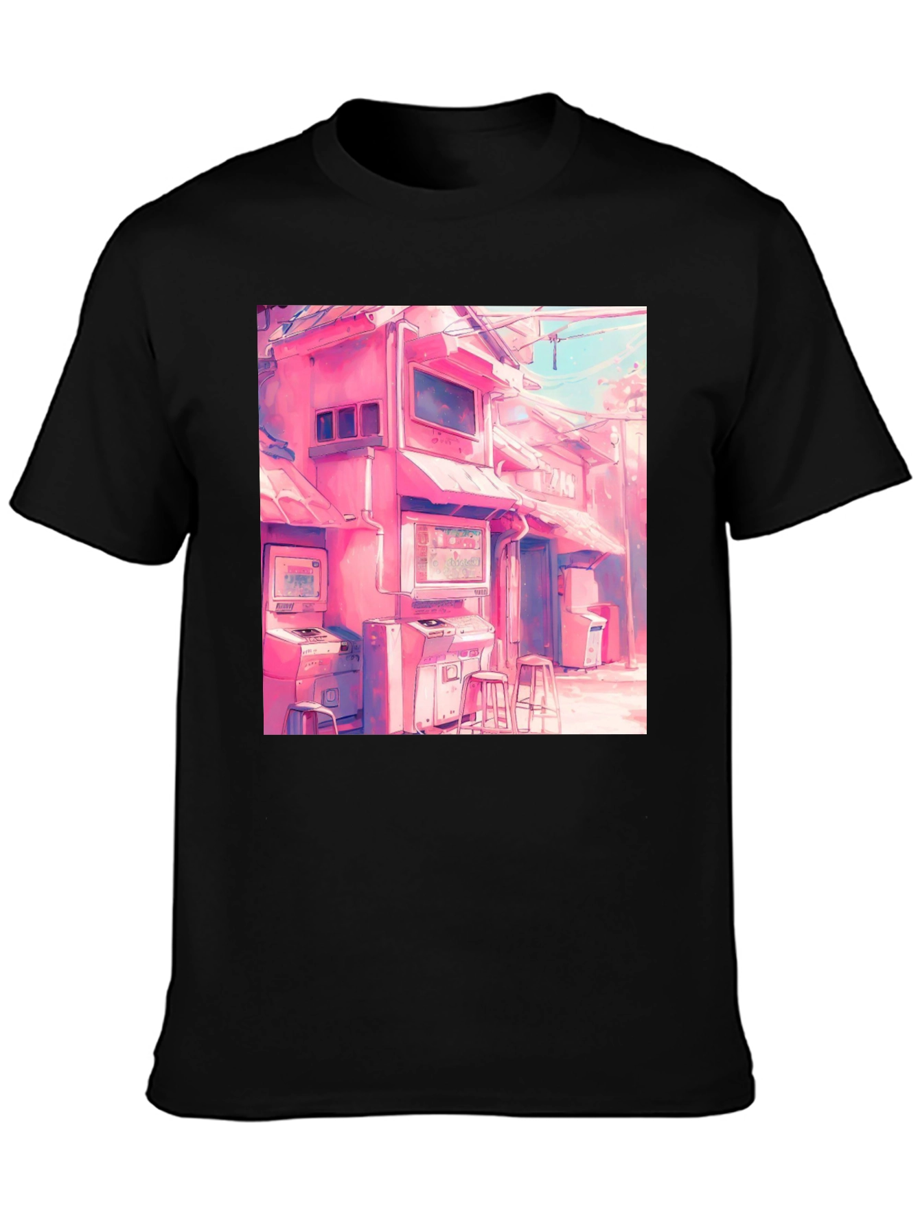 Retro Arcade T-Shirt - Vaporwave Design