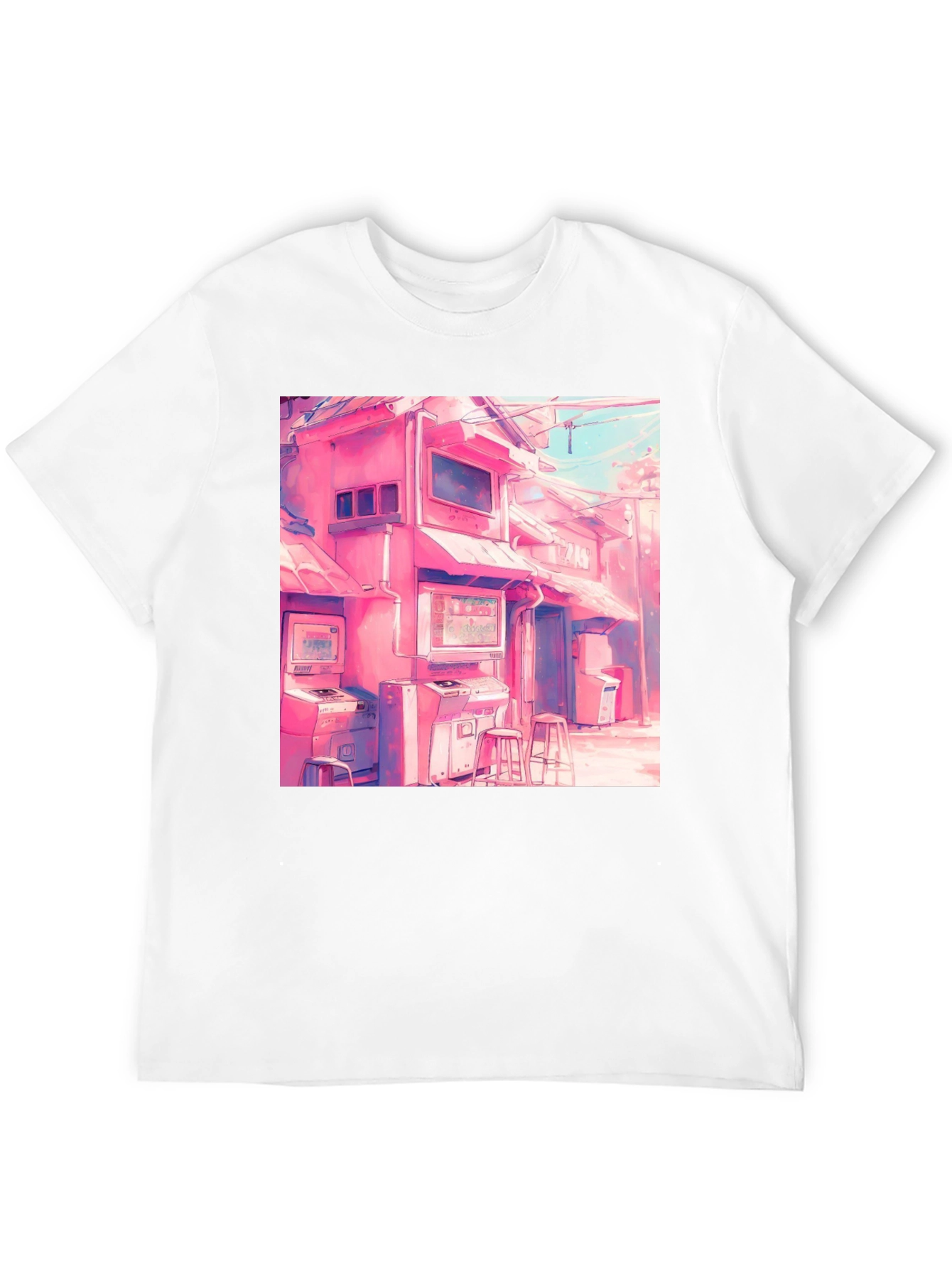 Retro Arcade T-Shirt - Vaporwave Design