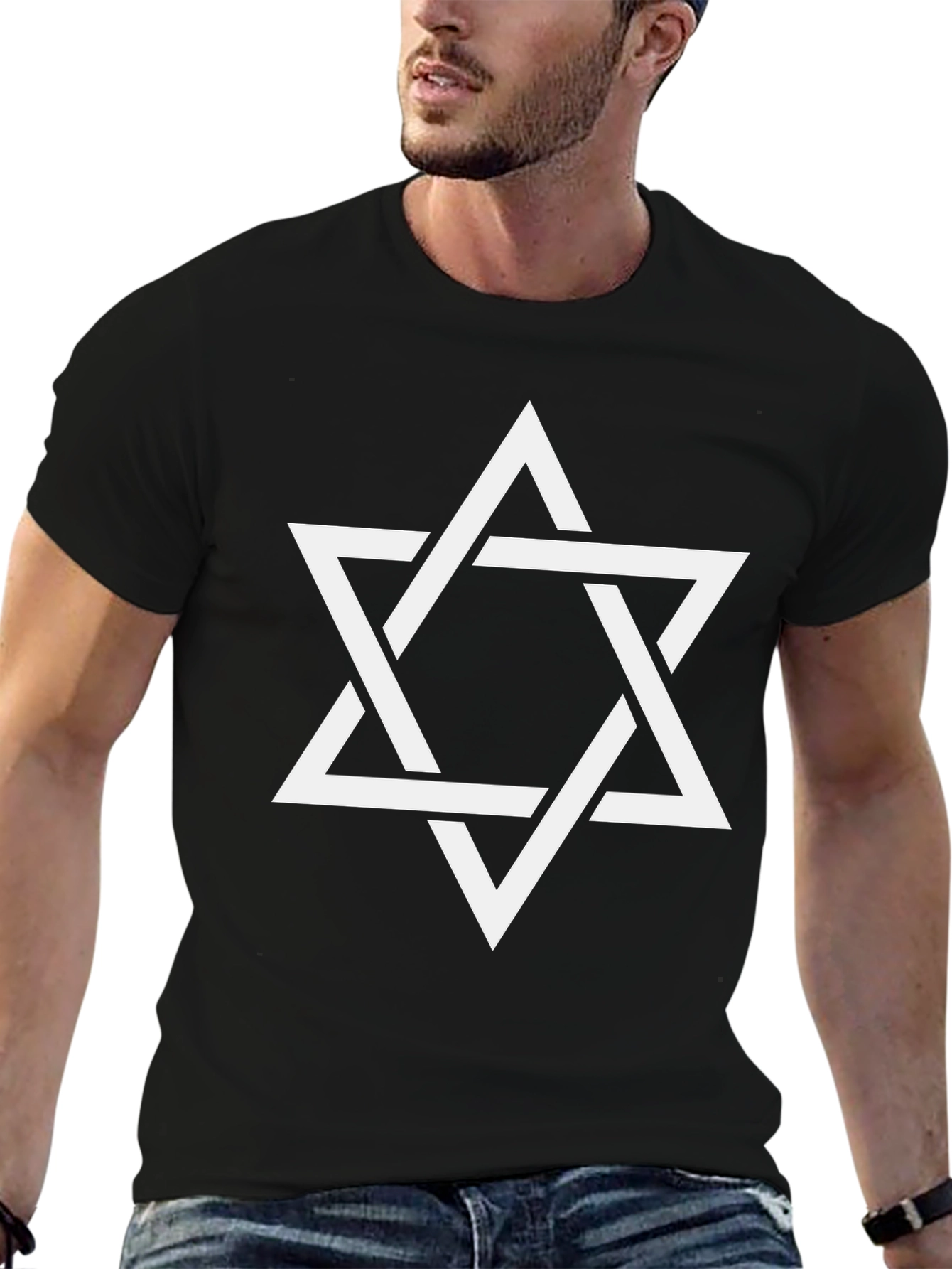 Star of David Black T-Shirt