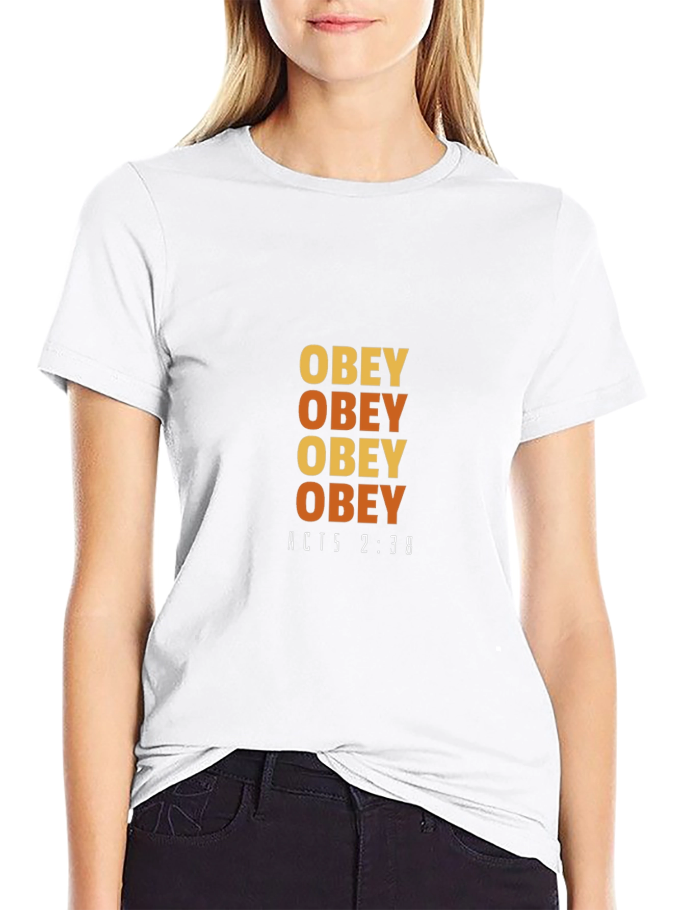 Obey T-Shirt - Acts 2:38 Design