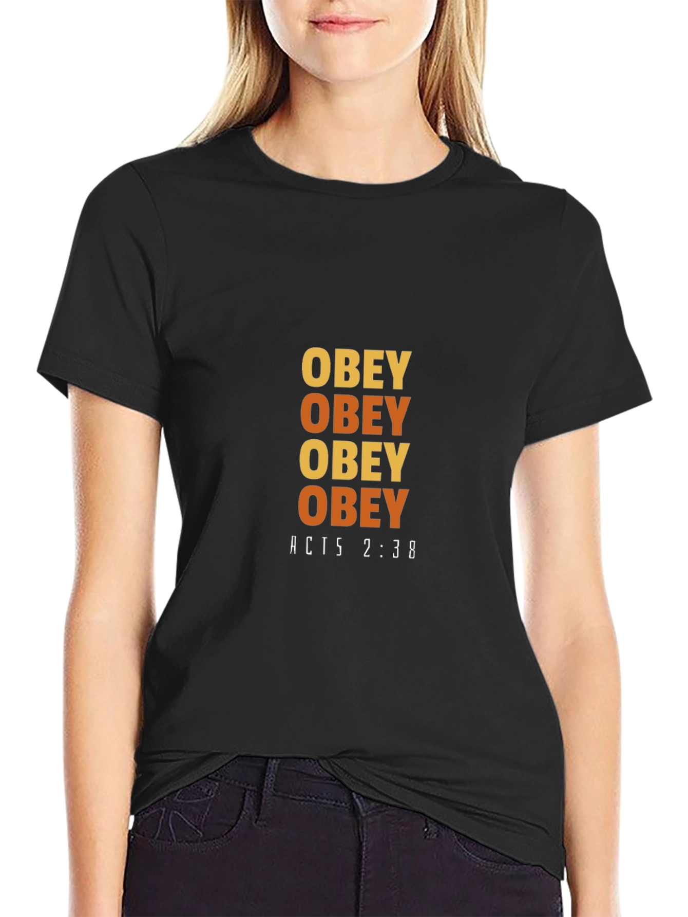 Obey T-Shirt - Acts 2:38 Design