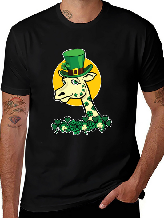 St. Patricks Day Giraffe Graphic Tee
