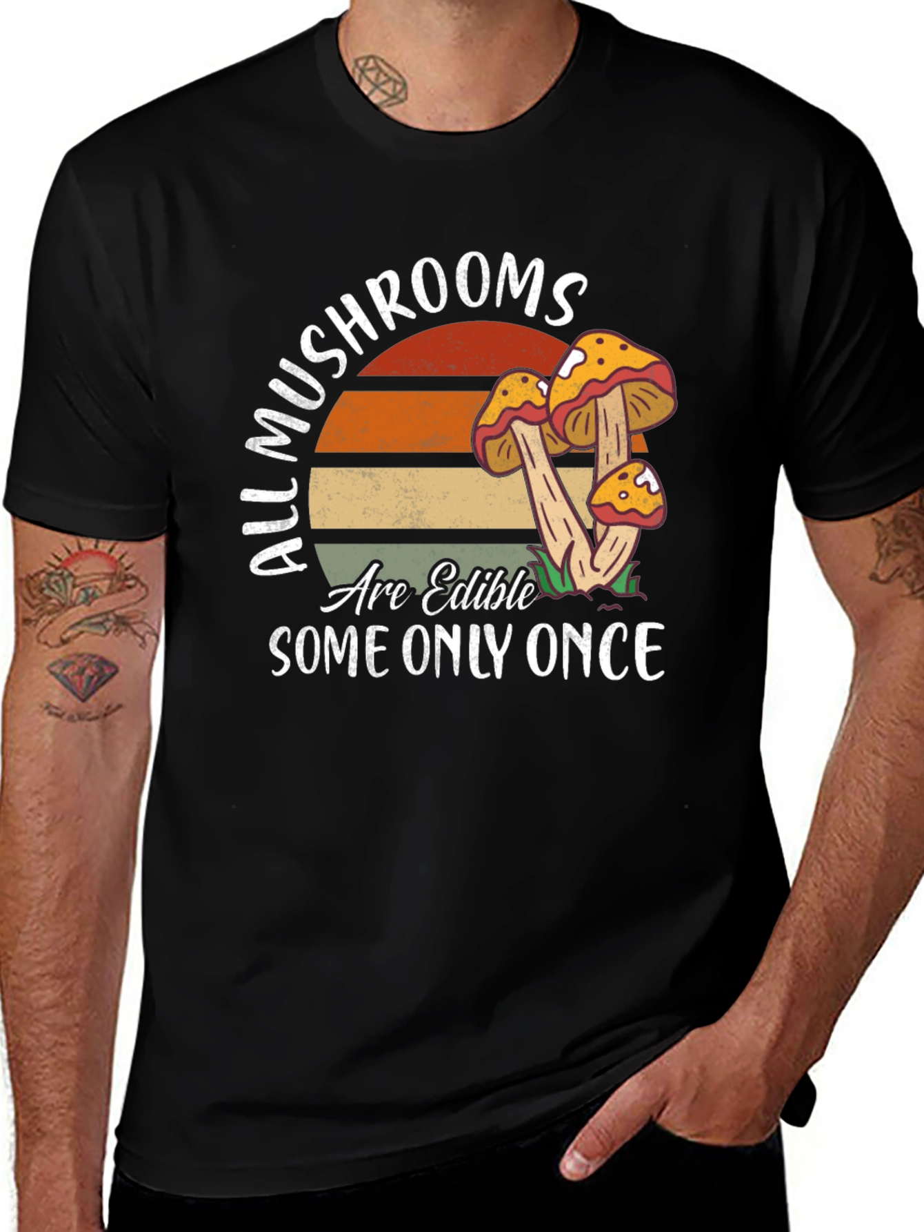 Mushroom Edible Once T-Shirt Nature Tee