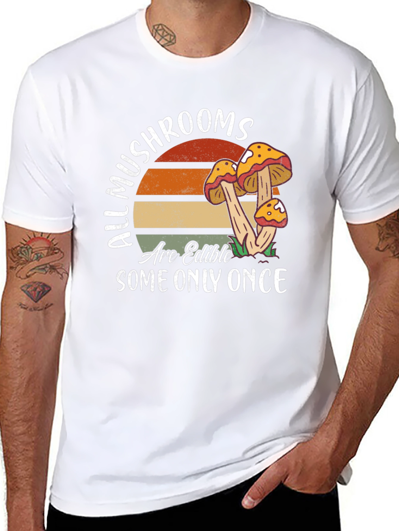 Mushroom Edible Once T-Shirt Nature Tee