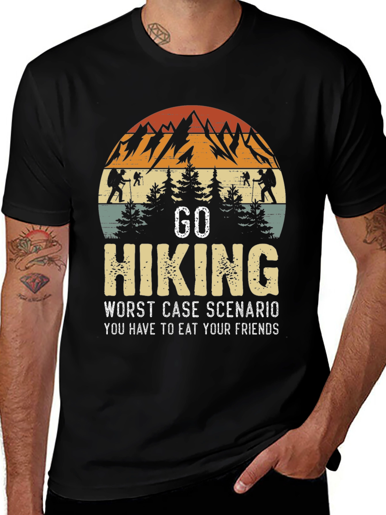 Go Hiking Worst Case Scenario T-Shirt