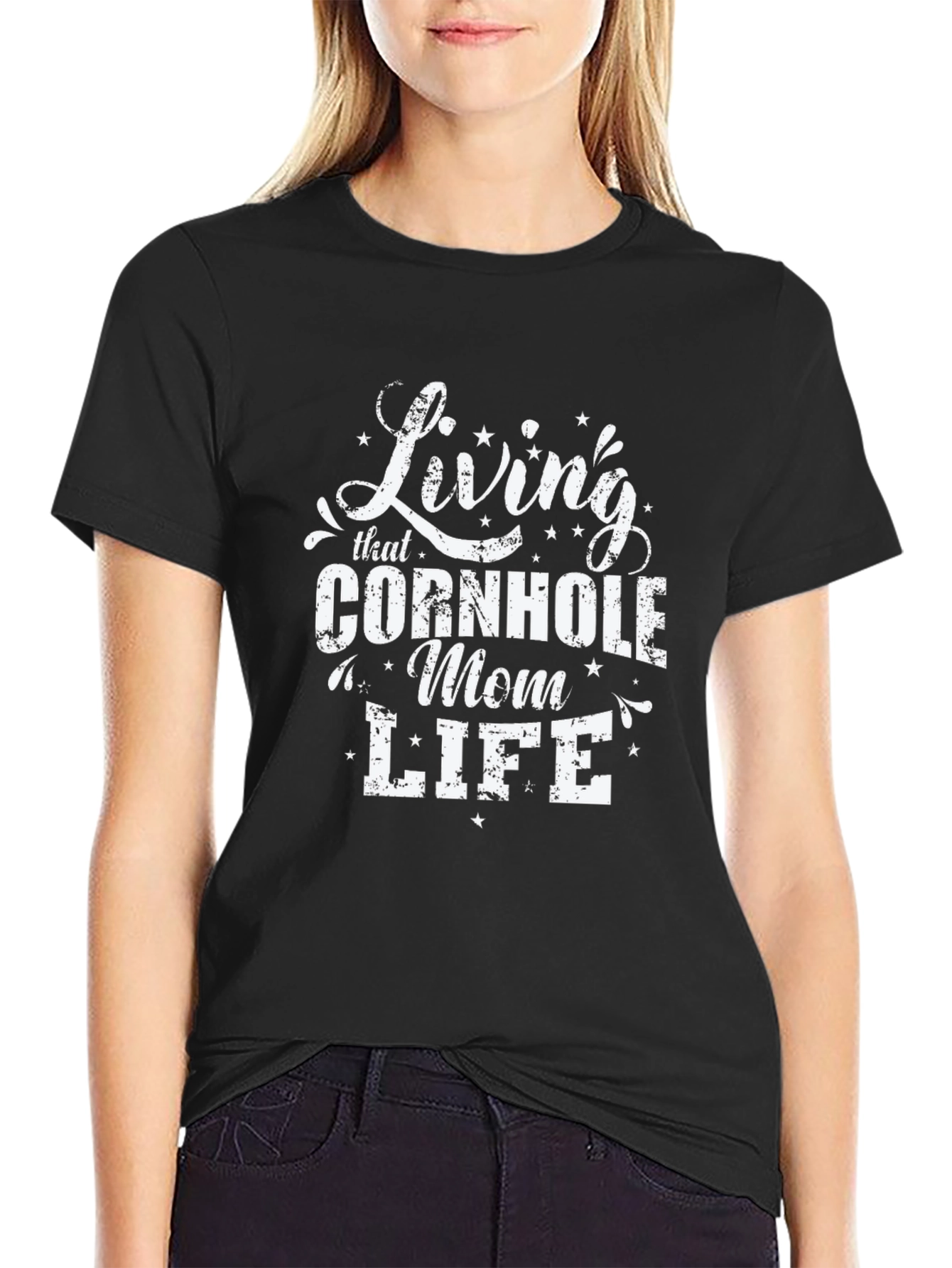 Living That Cornhole Mom Life T-Shirt