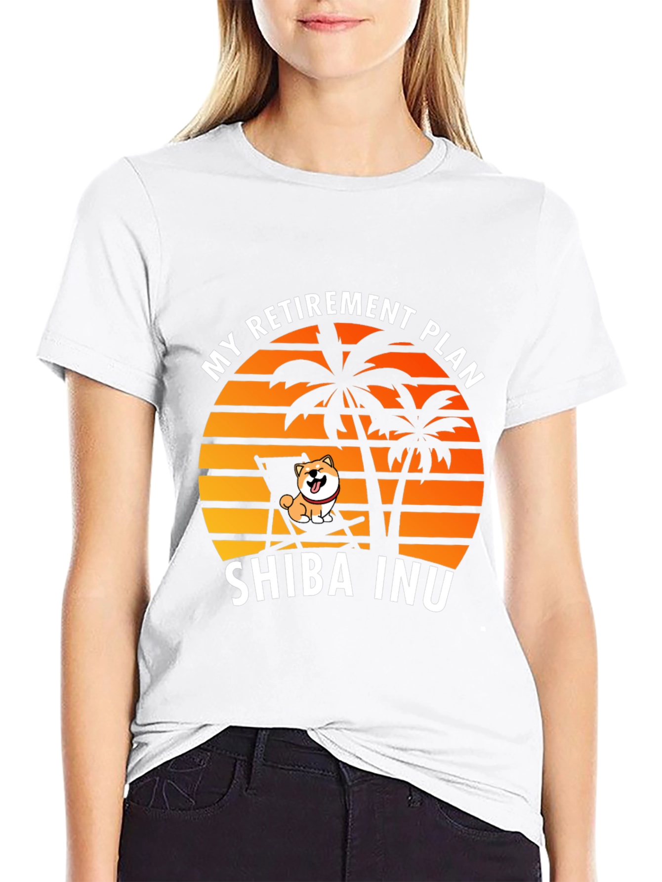 Shiba Inu Retirement Plan Graphic Tee