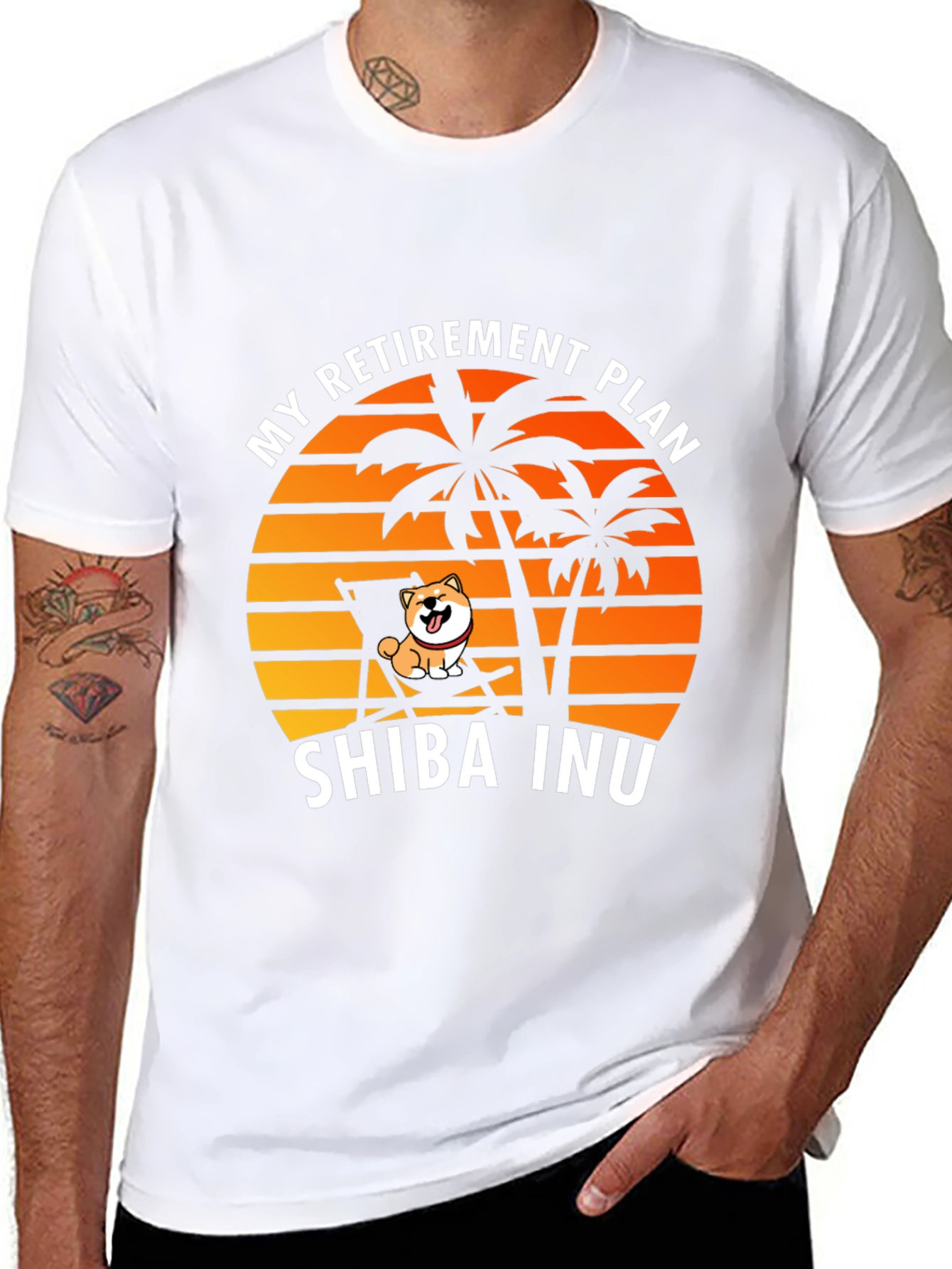 Shiba Inu Retirement Plan Graphic Tee
