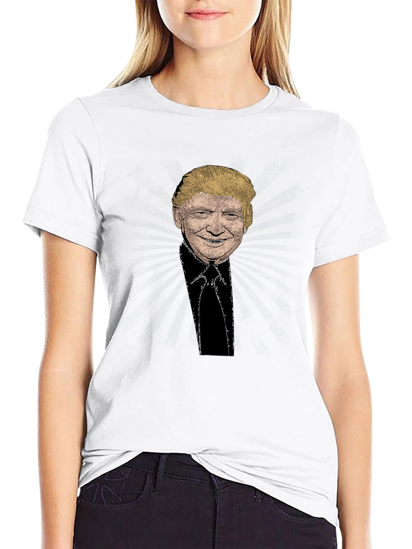 Trump Portrait Black T-Shirt