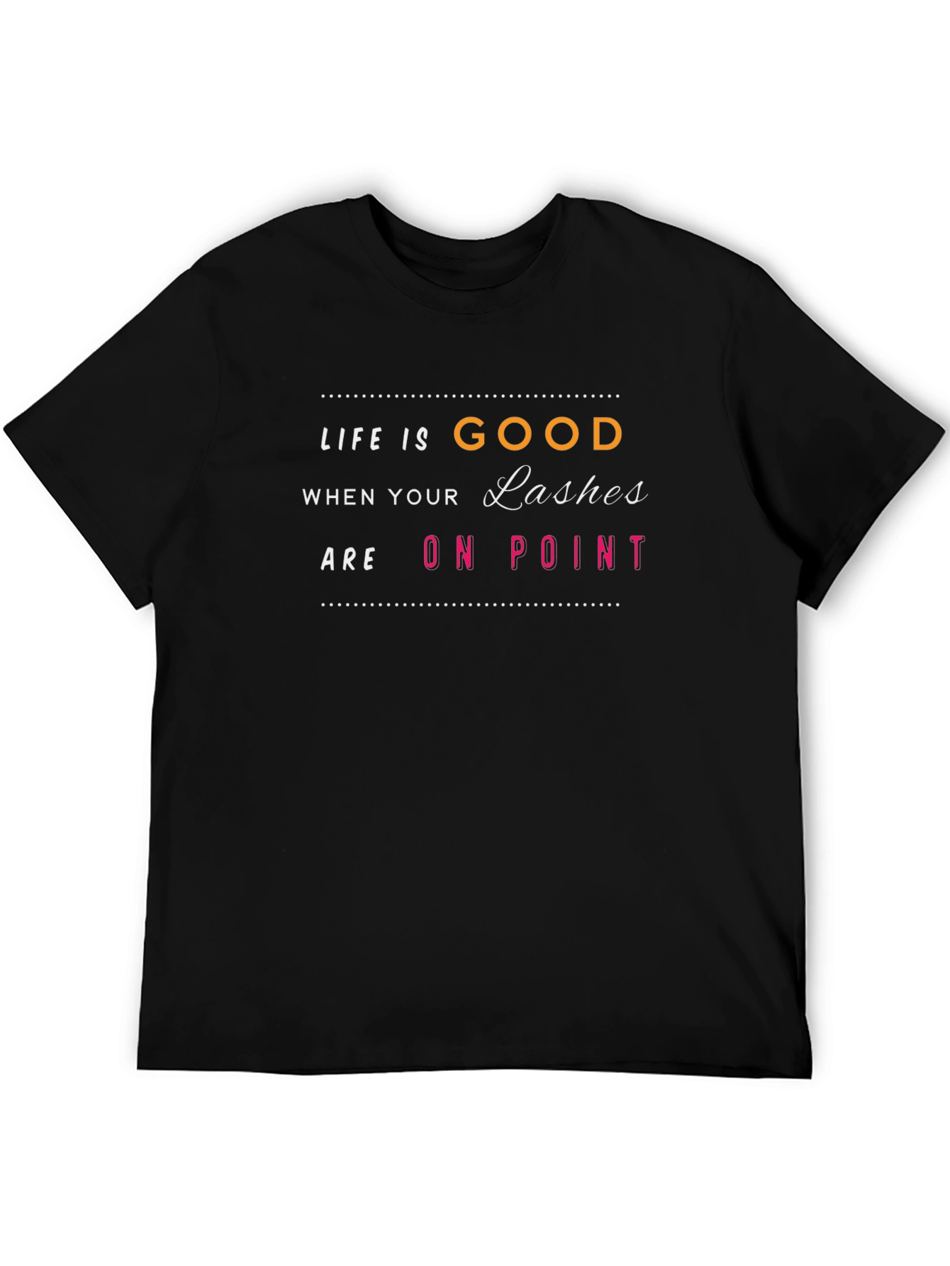 Life is Good Lashes On Point Graphic Tee