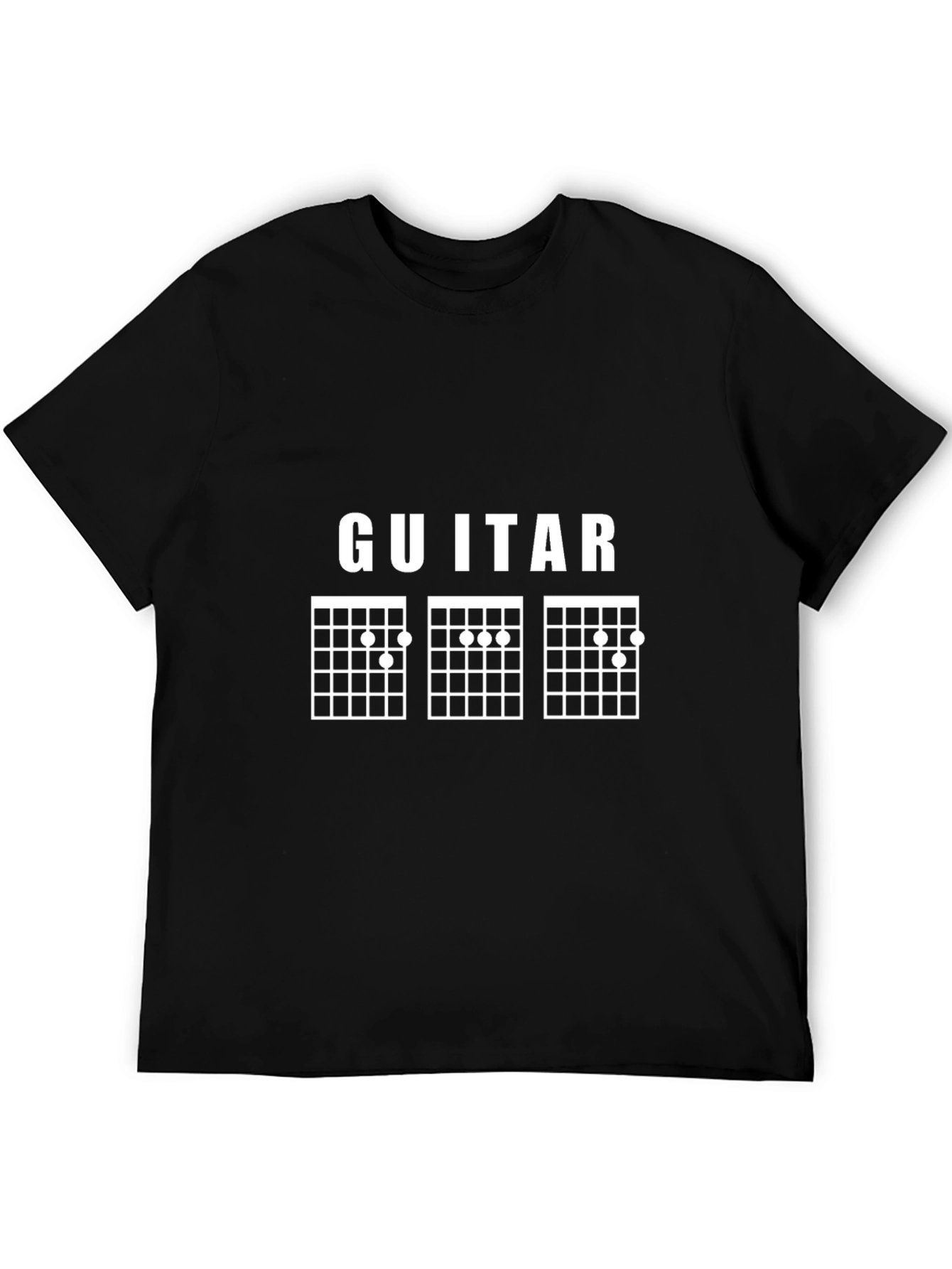 Guitar Chords Black T-Shirt