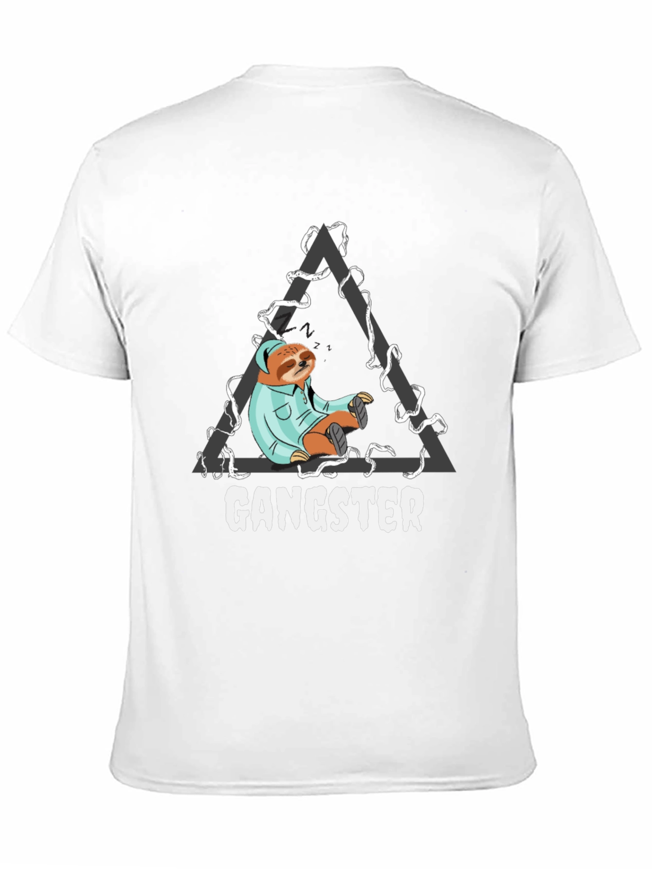 Gangster Sloth T-Shirt - Cool Graphic Tee
