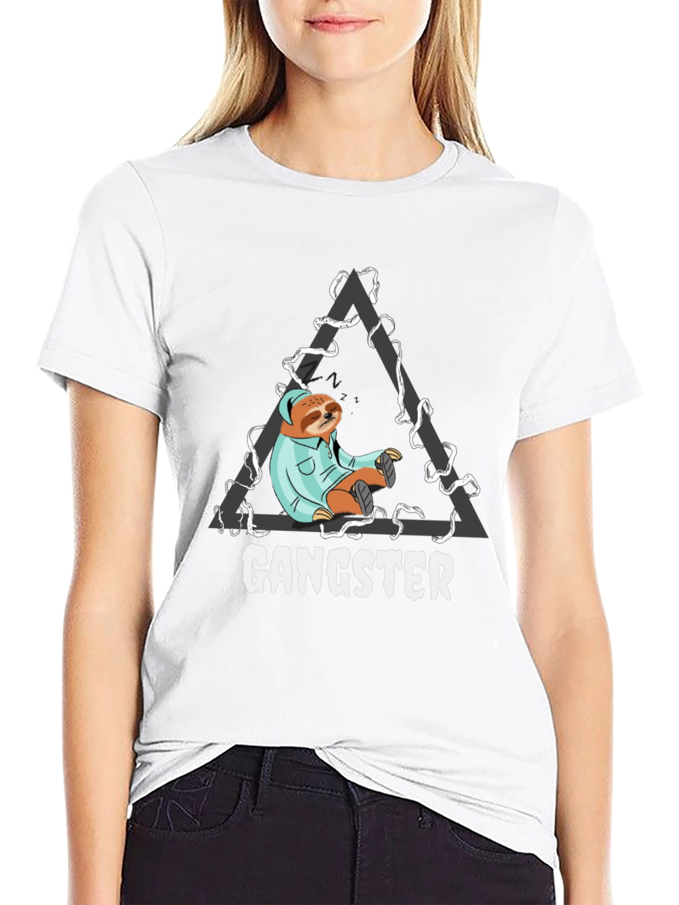 Gangster Sloth T-Shirt - Cool Graphic Tee