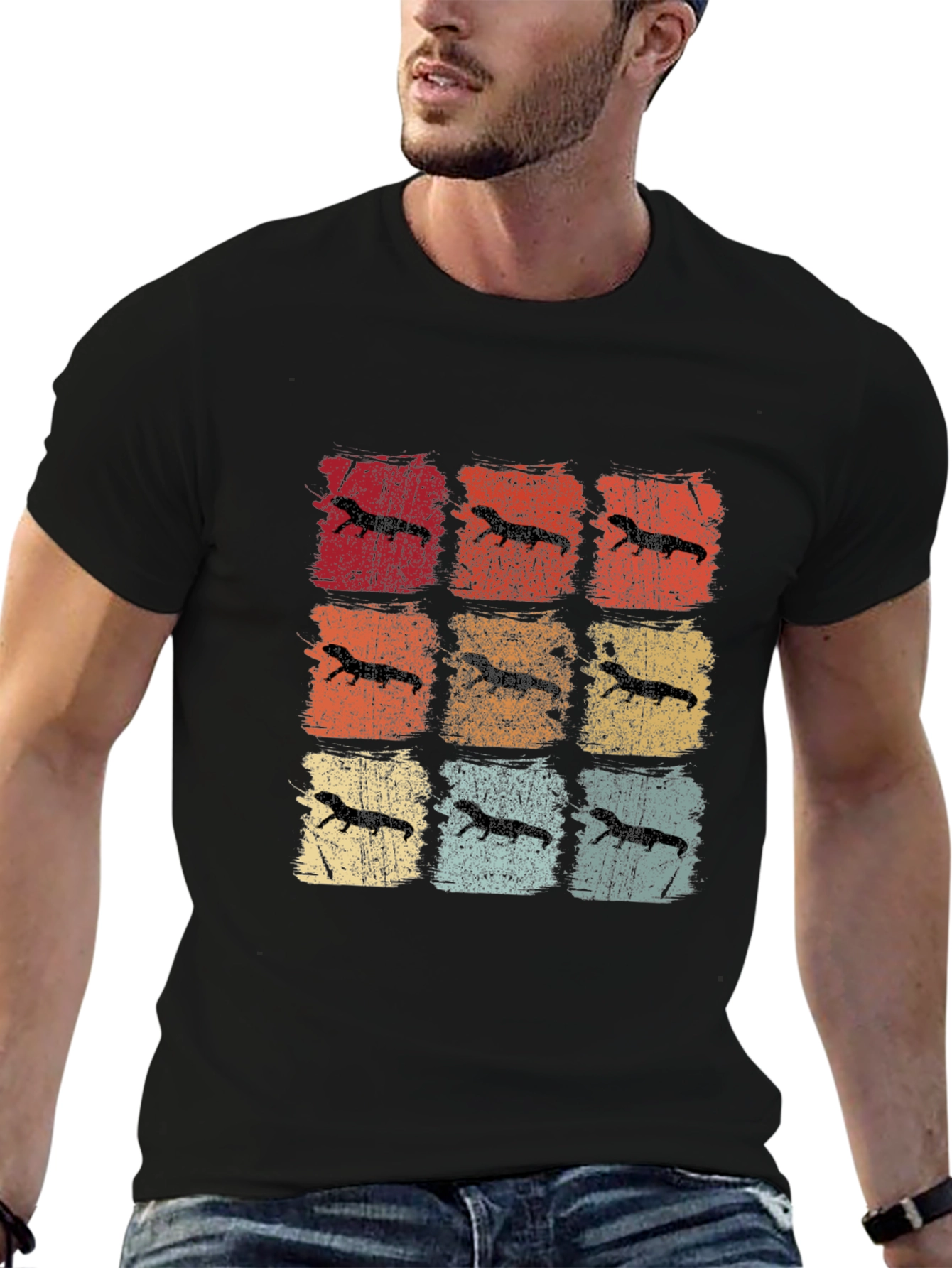 Retro Ferret Graphic T-Shirt - Unisex