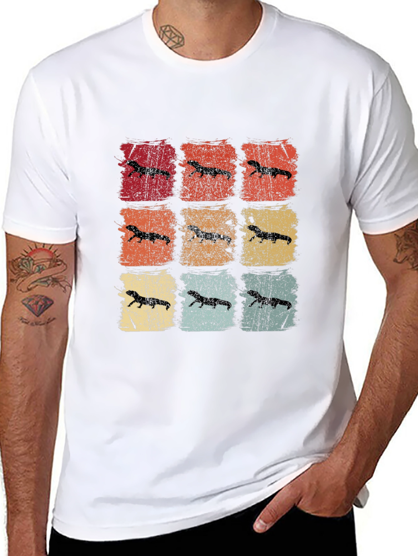 Retro Ferret Graphic T-Shirt - Unisex