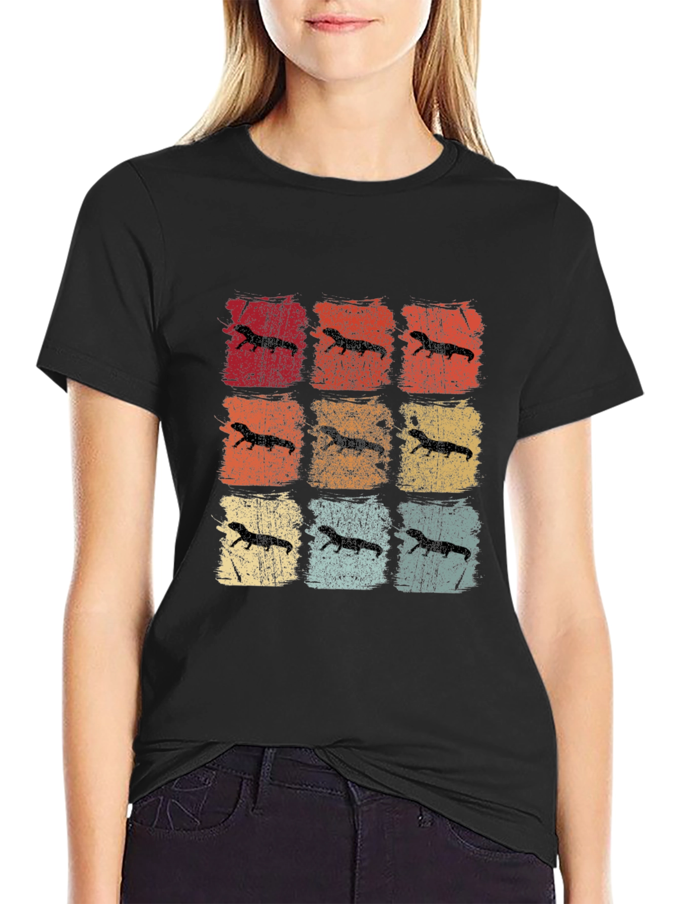 Retro Ferret Graphic T-Shirt - Unisex